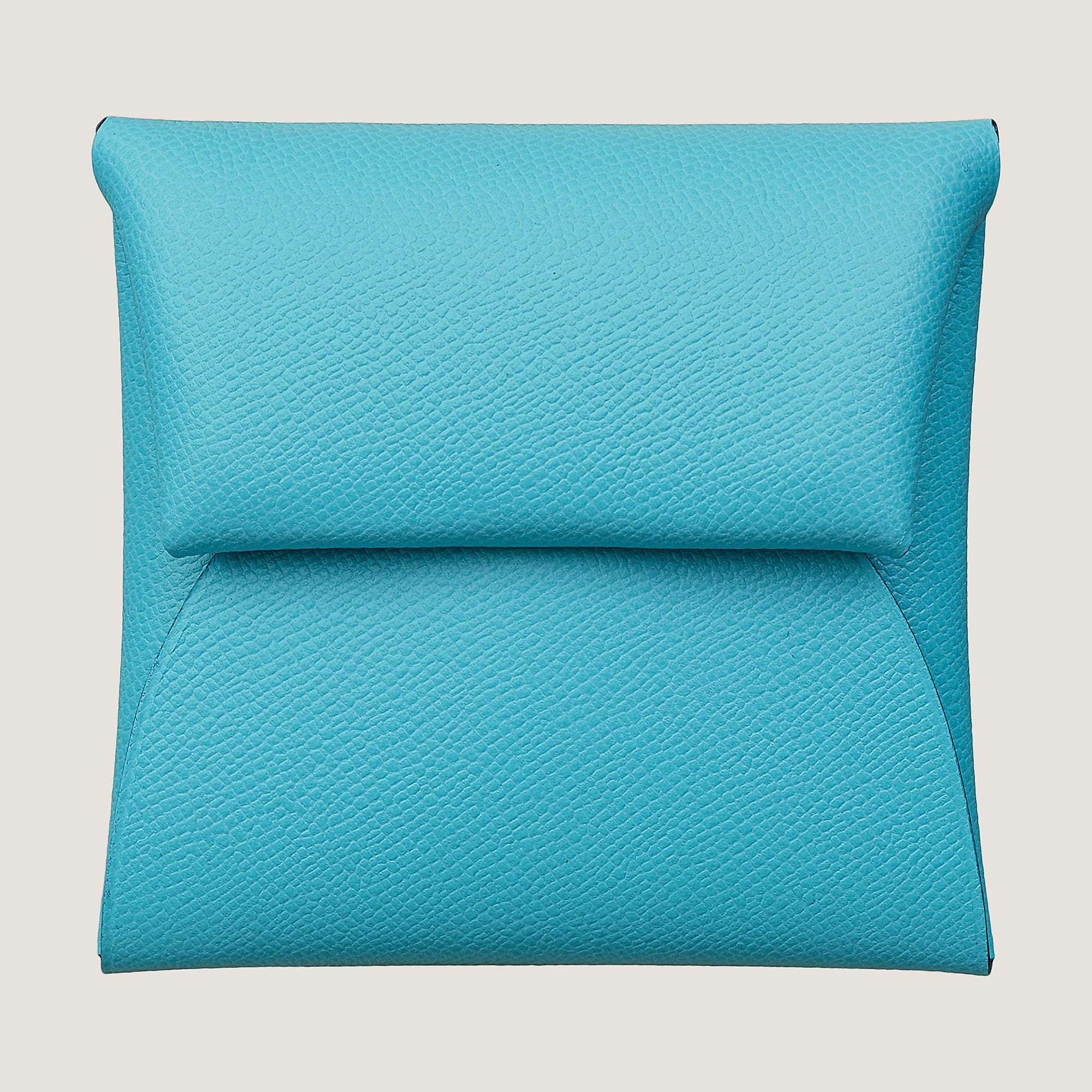 Hermes Bastia Change Purse Bleu Du Nord