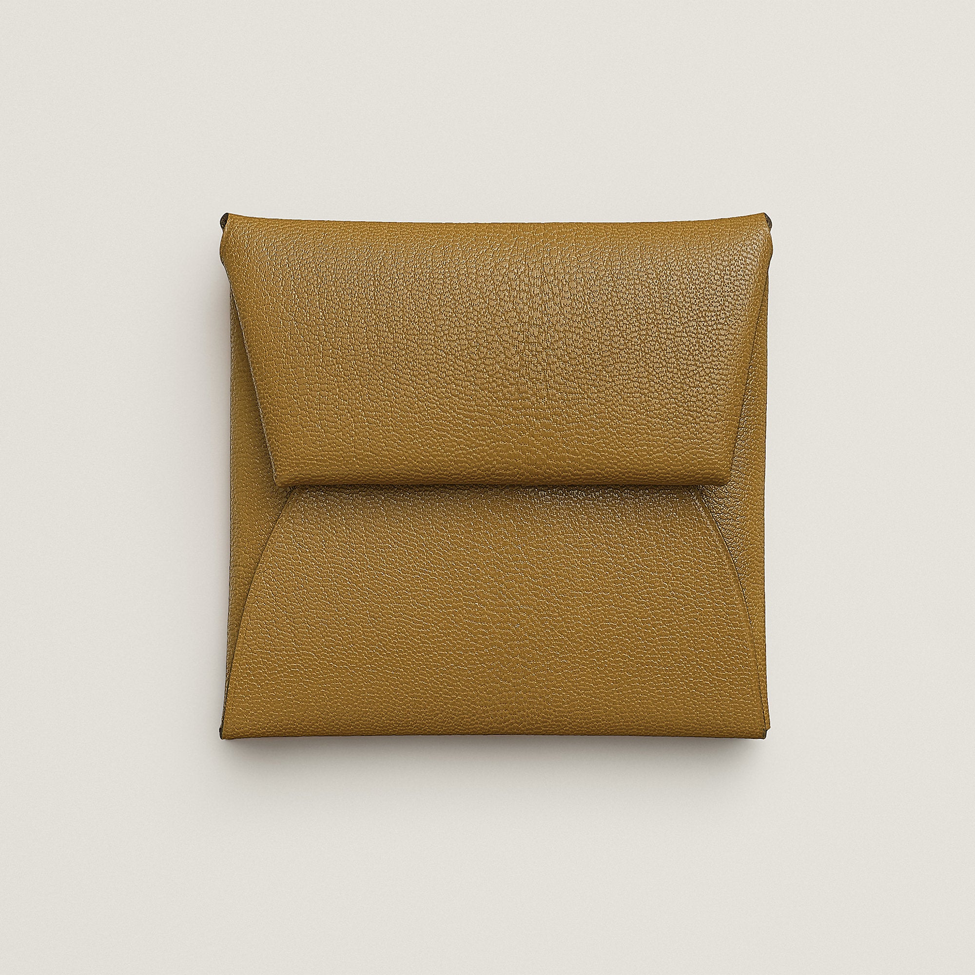Hermes Bastia Change Purse Bronze Dor