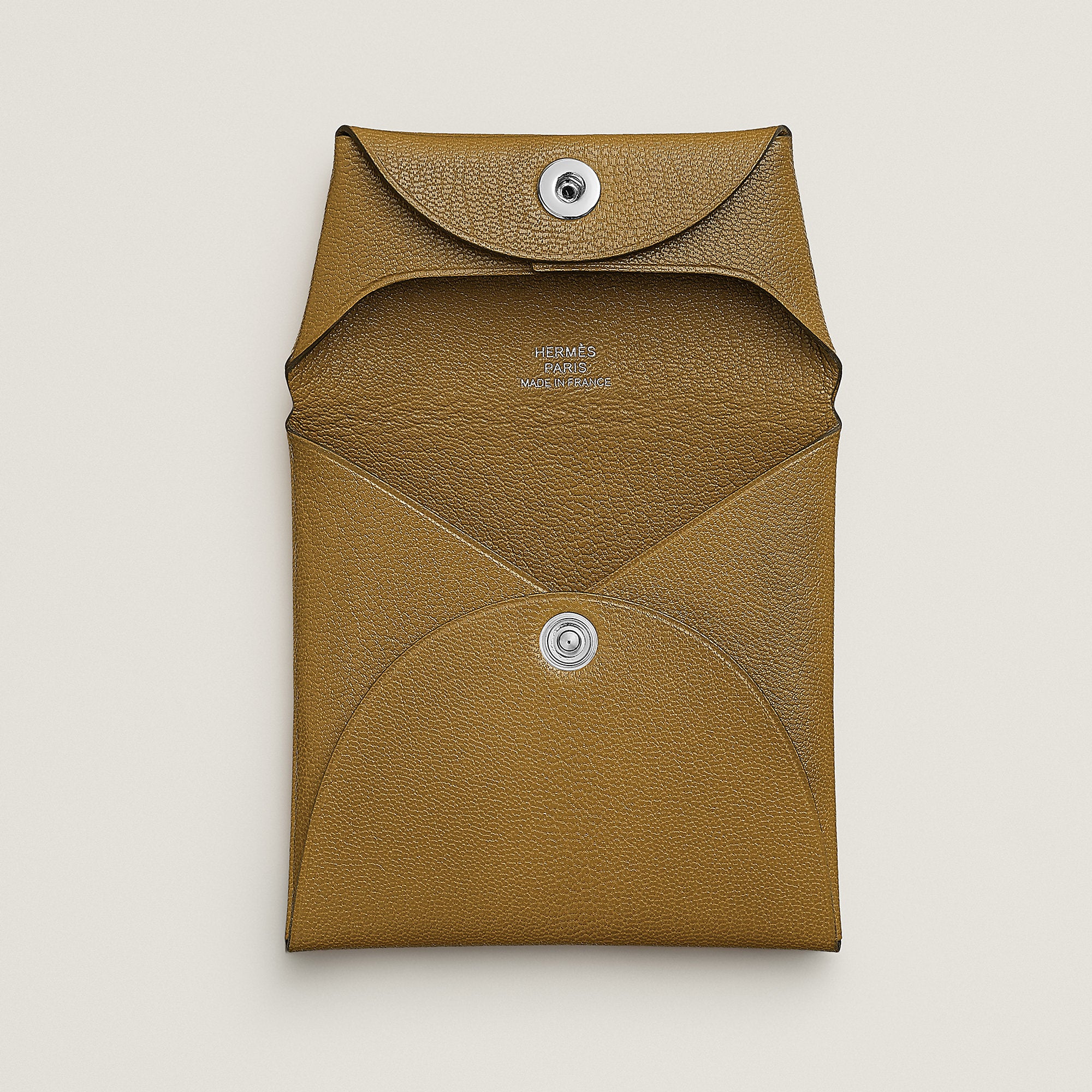 Hermes Bastia Change Purse Bronze Dor