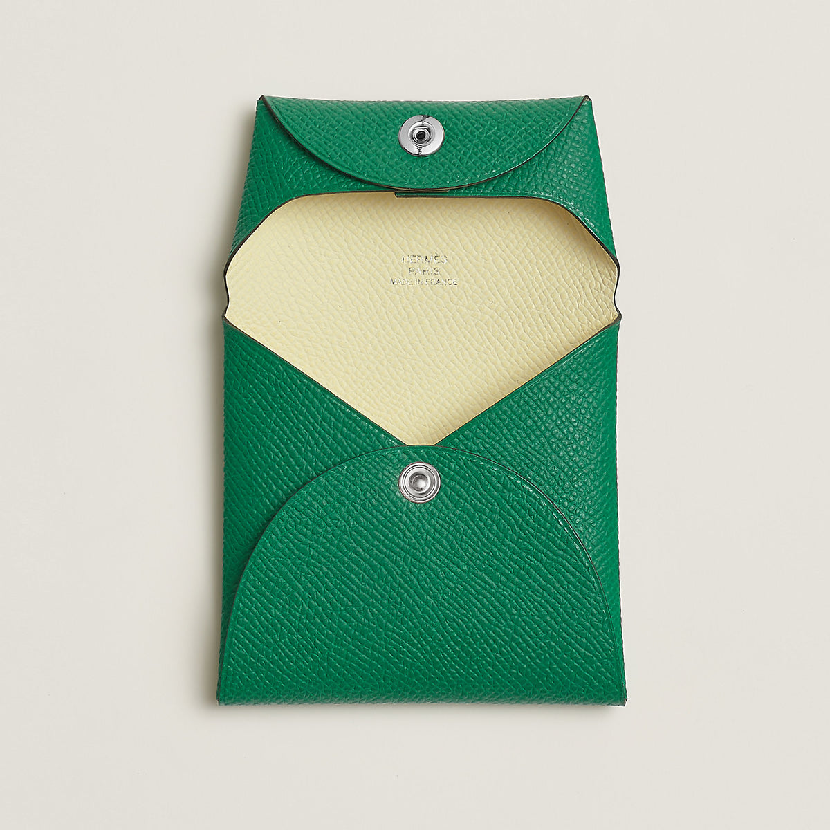 Hermes Bastia Verso Change Purse Vert Vertigo