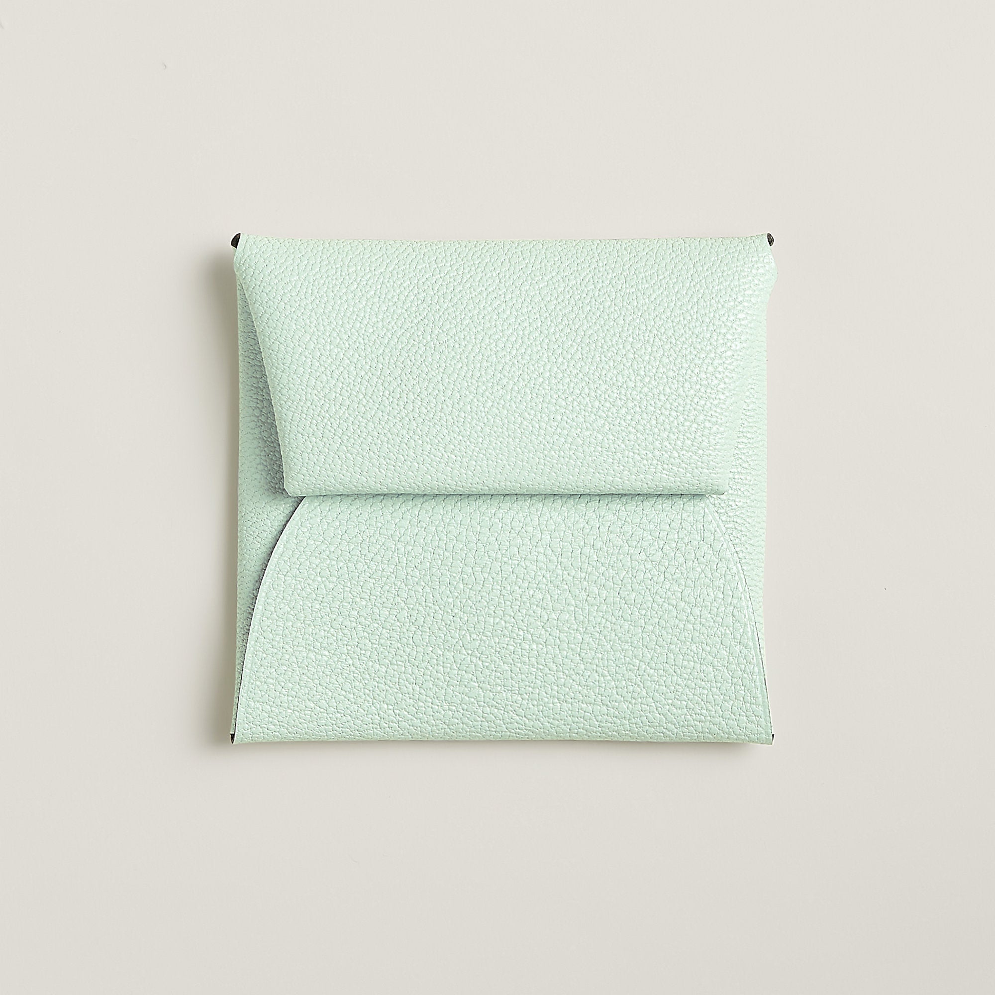 Hermes Bastia Verso Change Purse Vert Peppermint