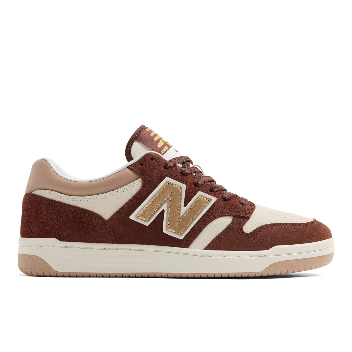 New Balance 480 Rich Oak with Sea Salt and Flat Taupe