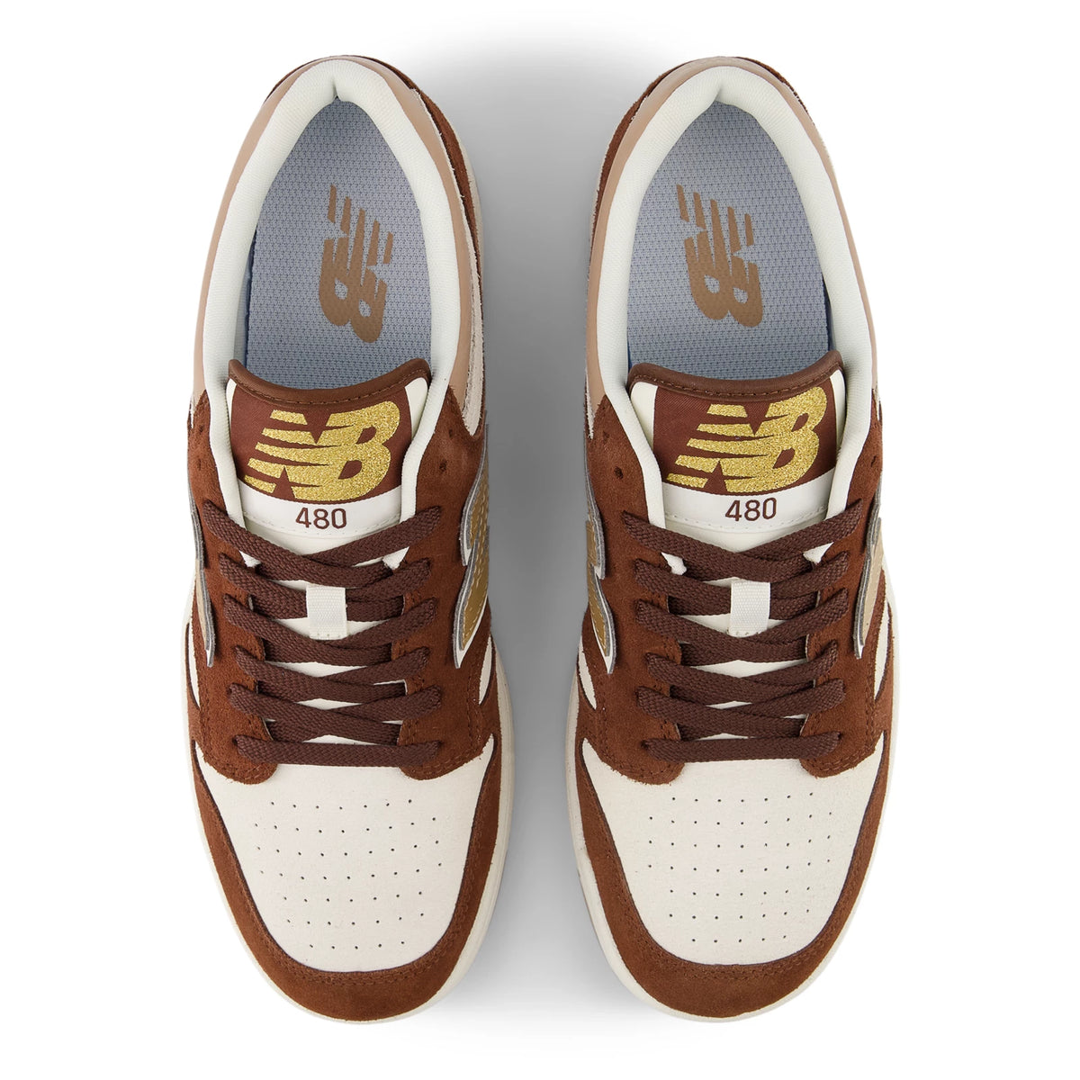 New Balance 480 Rich Oak with Sea Salt and Flat Taupe