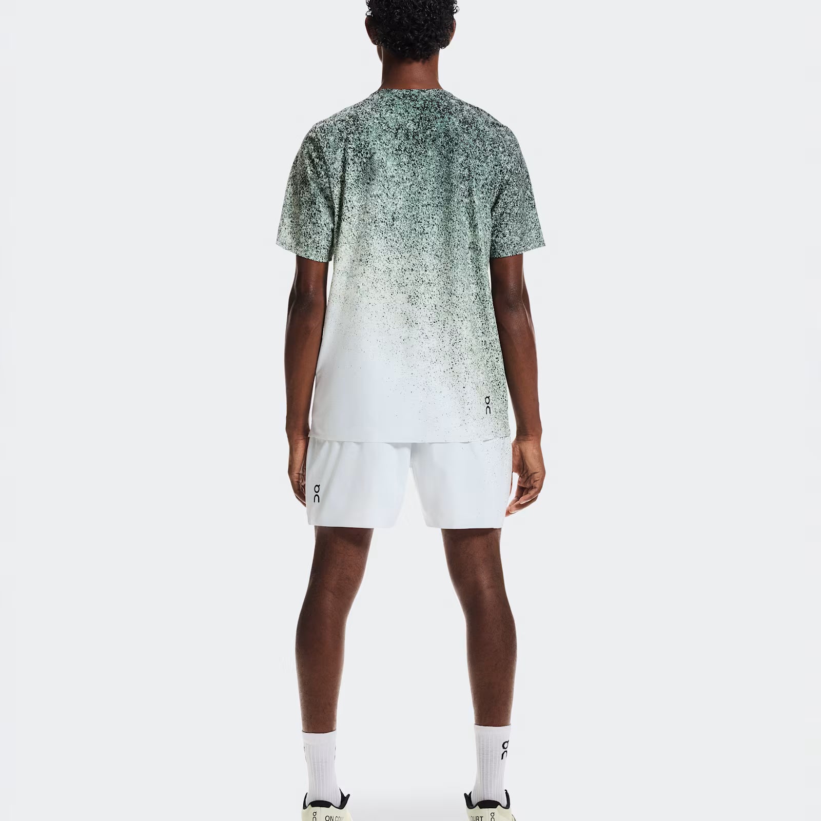 On 5" Court Shorts Fade Mineral | White