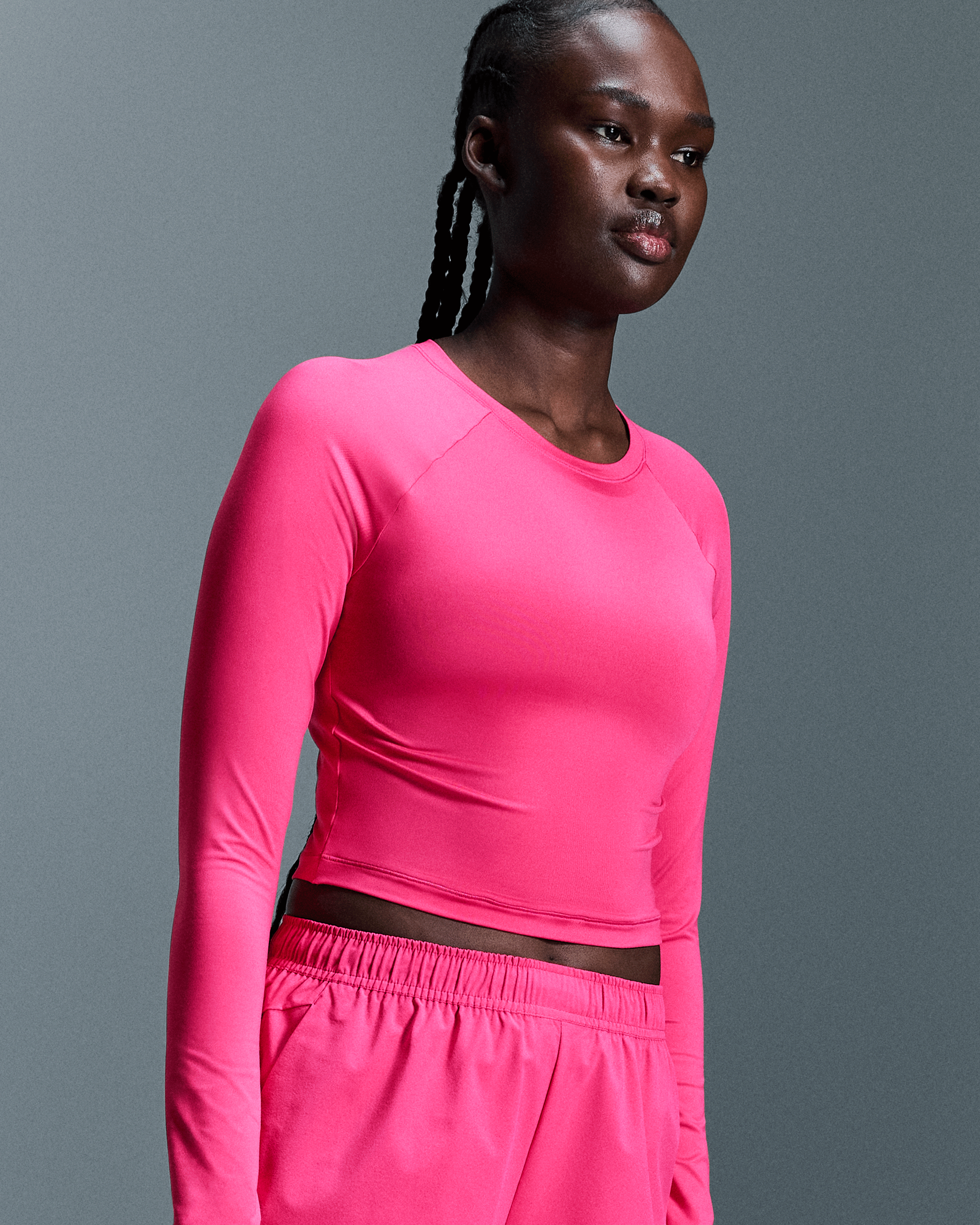 on movement long-t crop Pink (Women's)