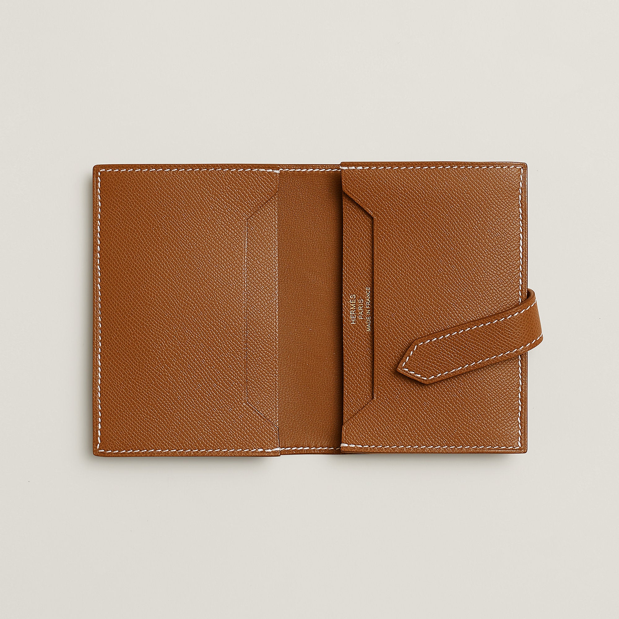 Hermes Bearn Card Holder Gold