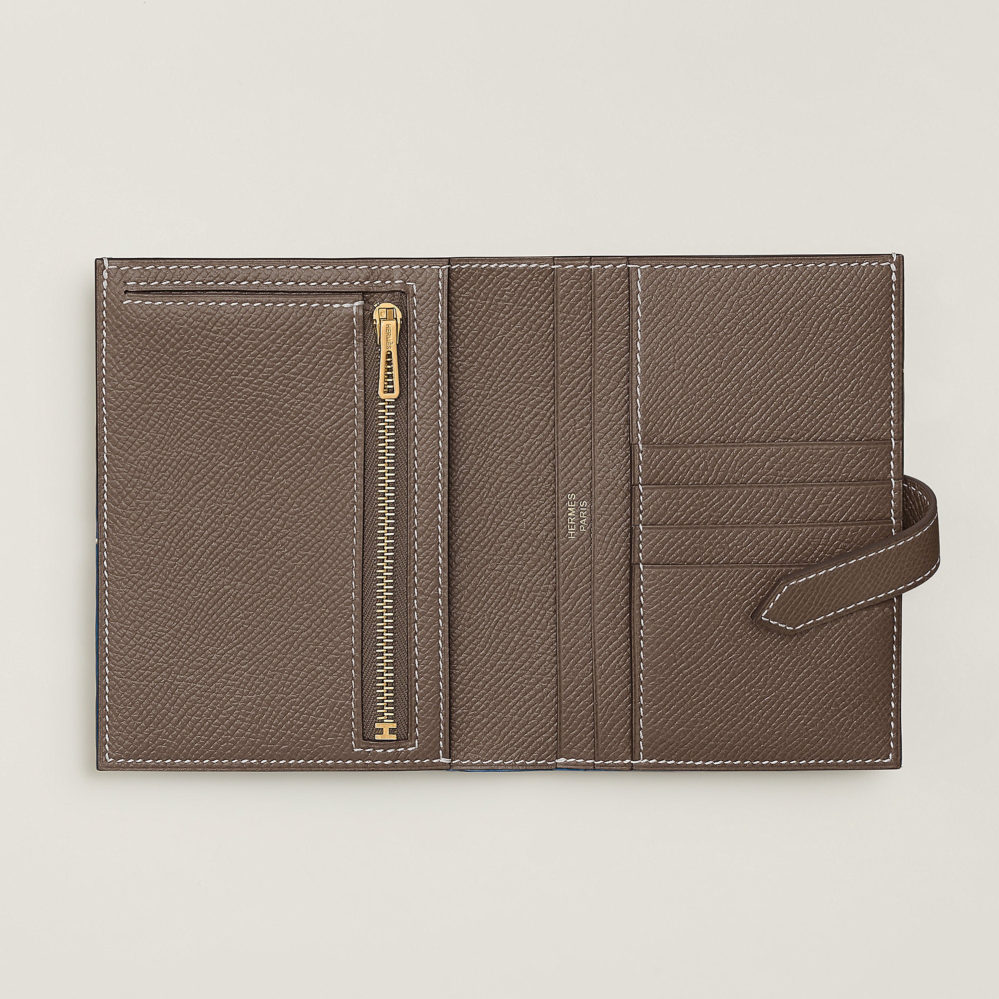 Hermes Bearn Compact Wallet Toupe