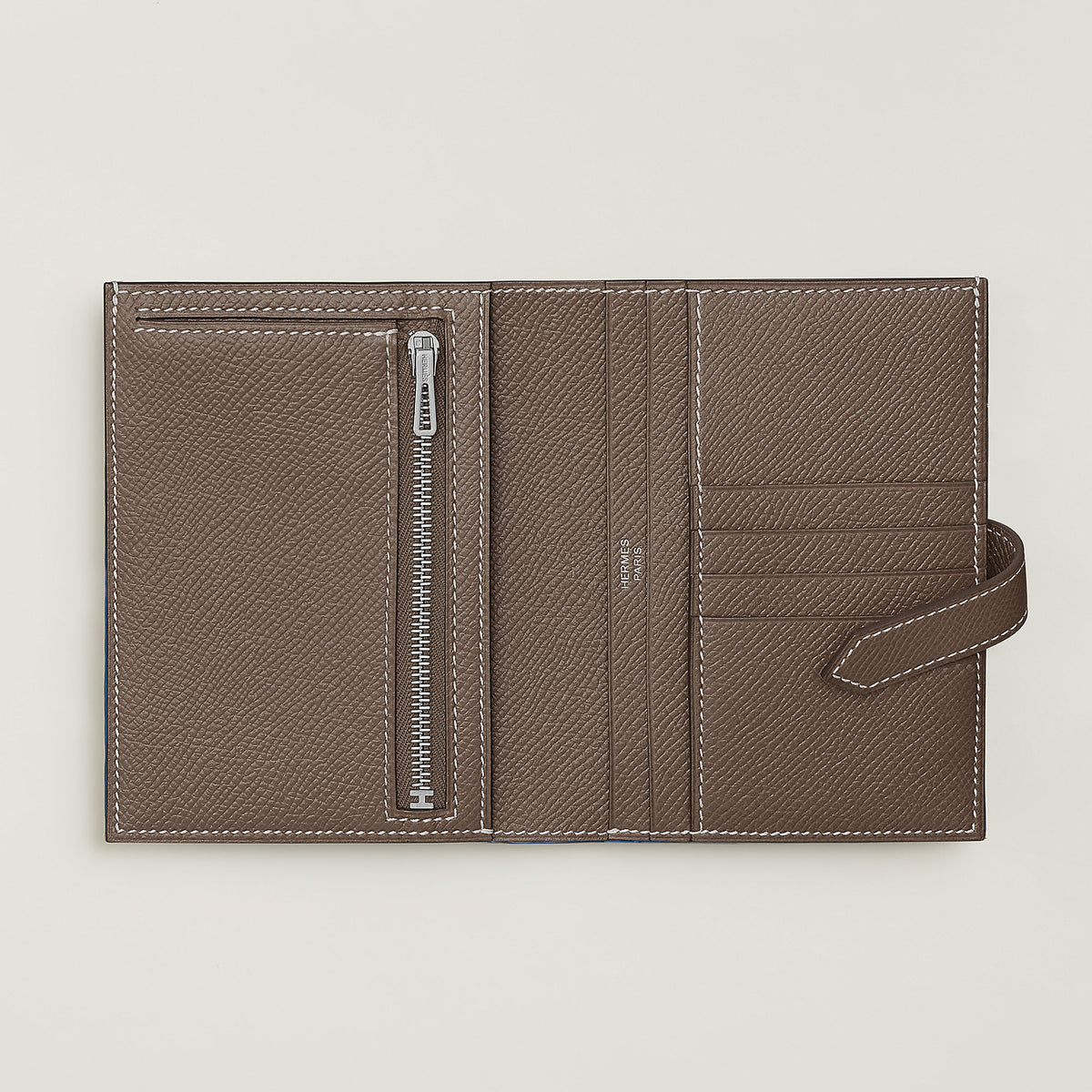 Hermes Bearn Compact Wallet Toupe