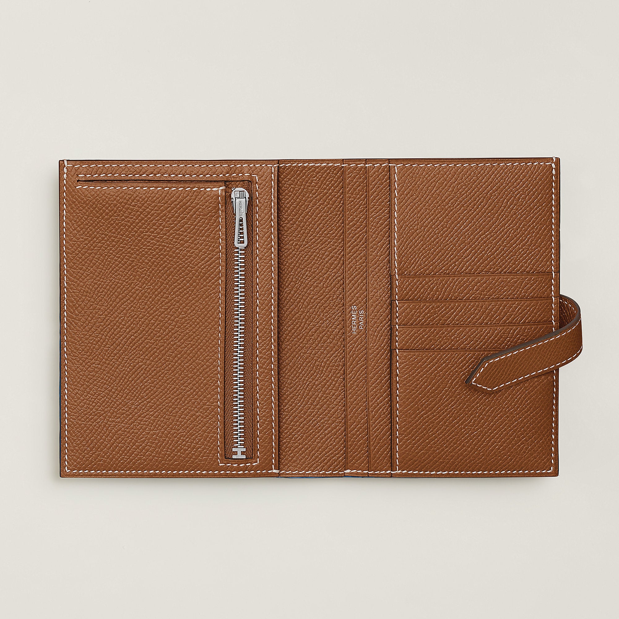 Hermes Bearn Compact Wallet Gold