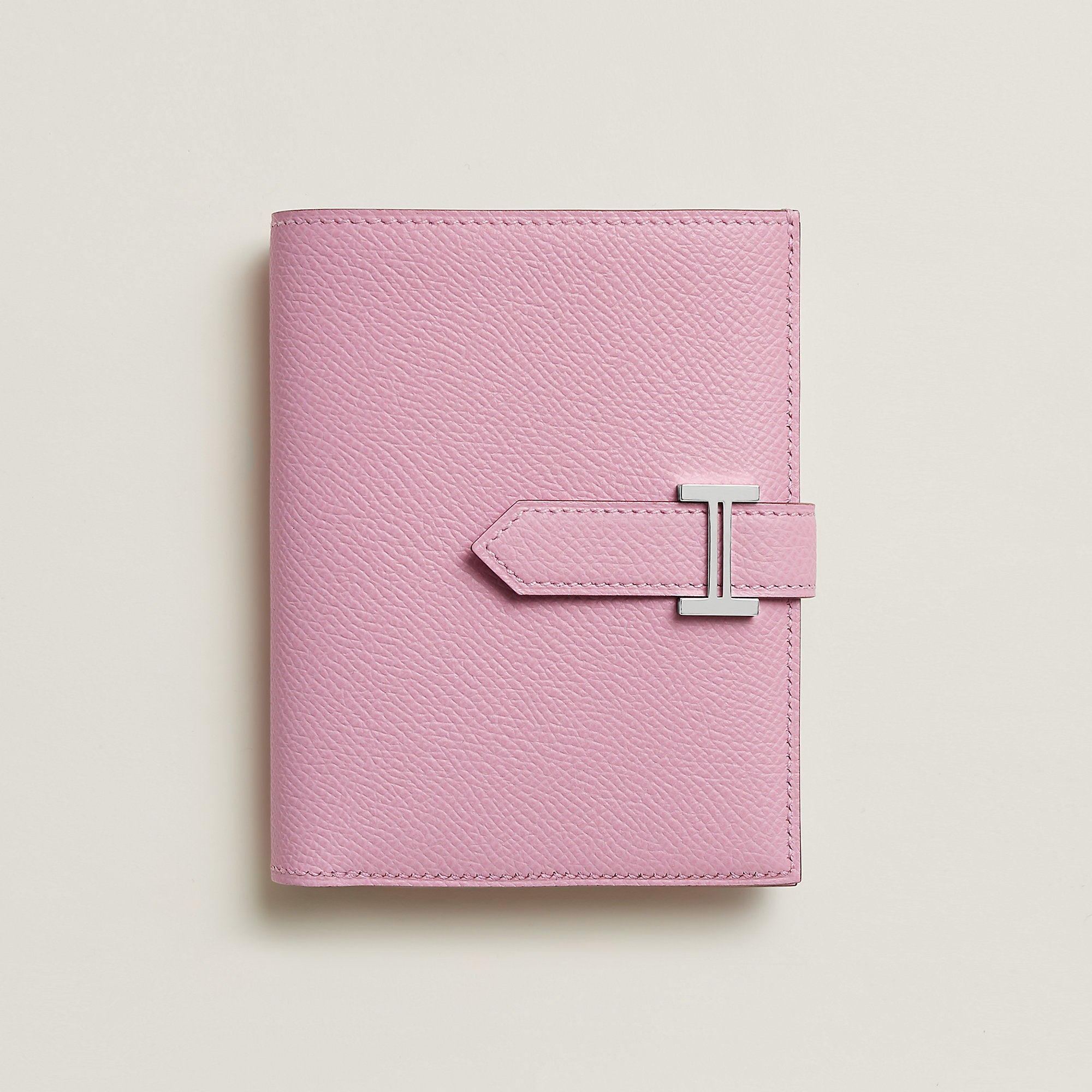 Hermes Bearn Compact Wallet Mauve Sylvestre