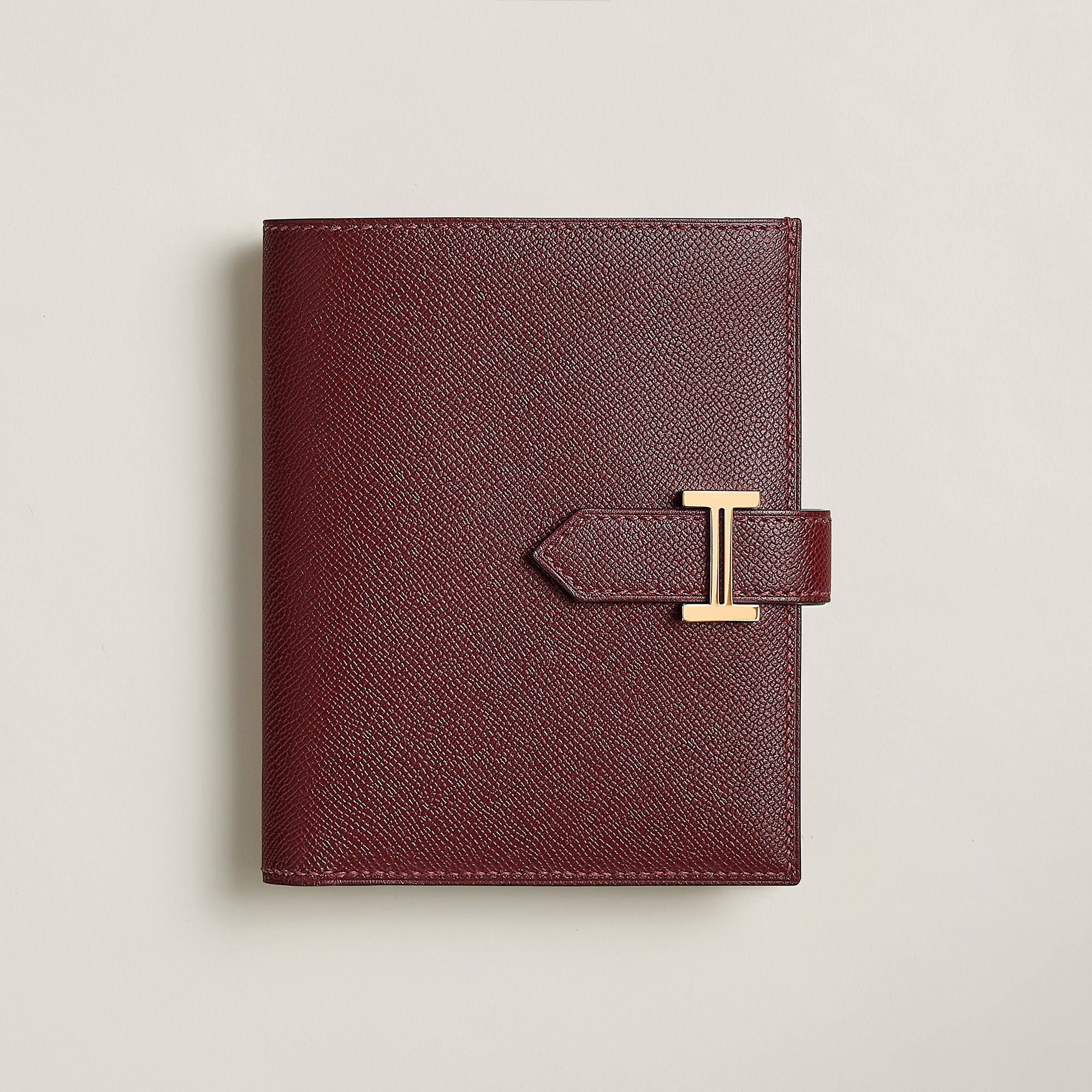 Hermes Bearn Compact Wallet Rouge H