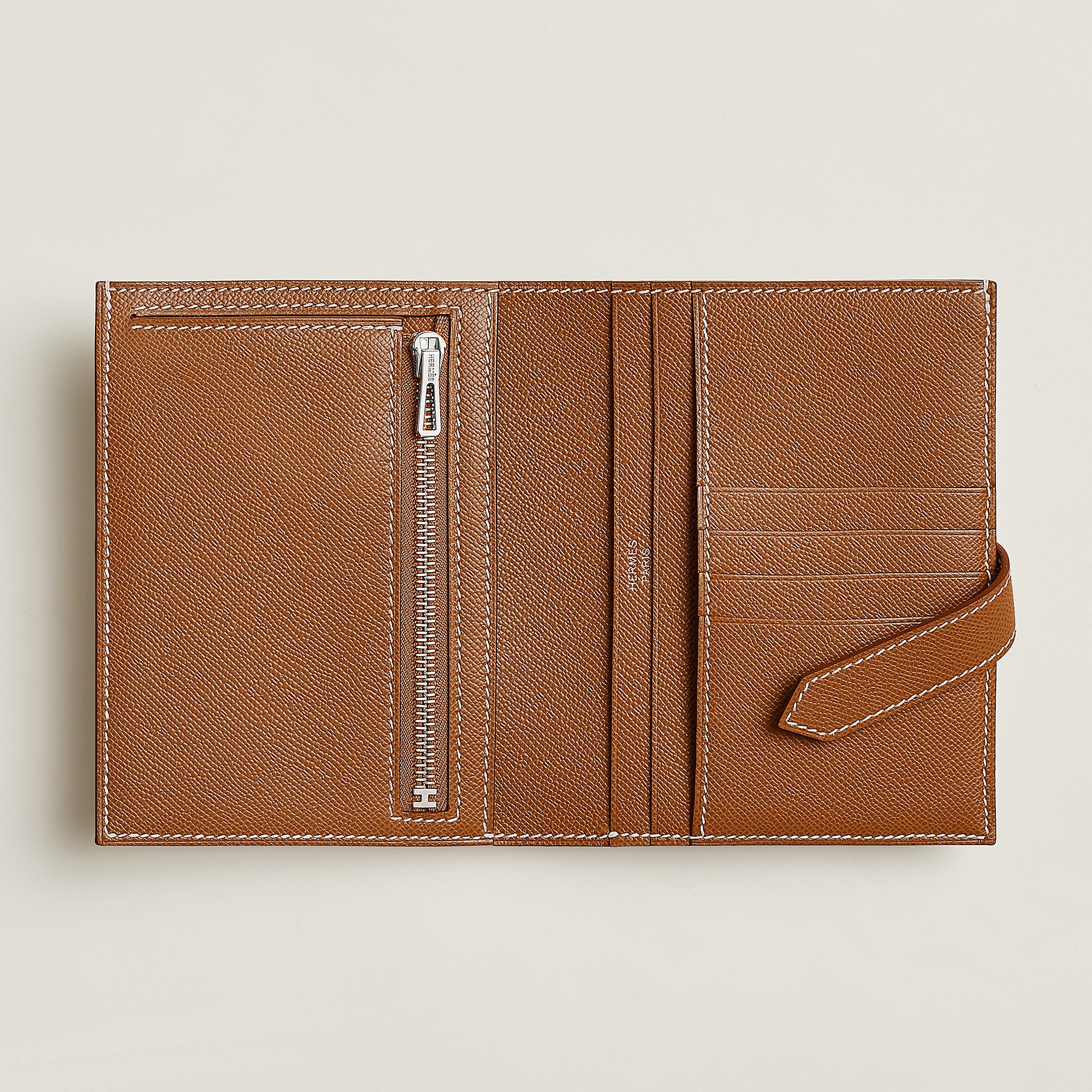Hermes Bearn Compact Wallet Gold