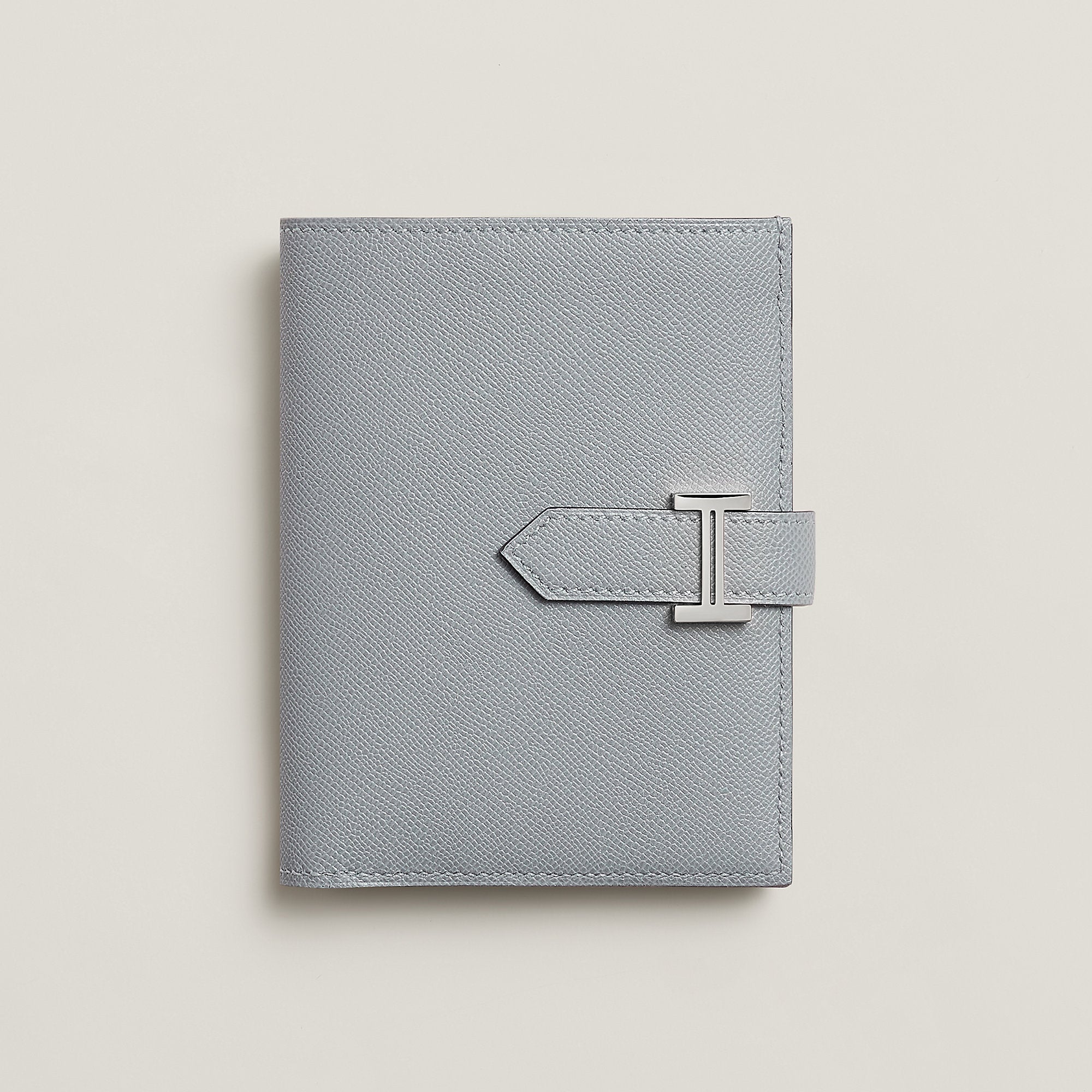 Hermes Bearn Compact Wallet Gris Pantin