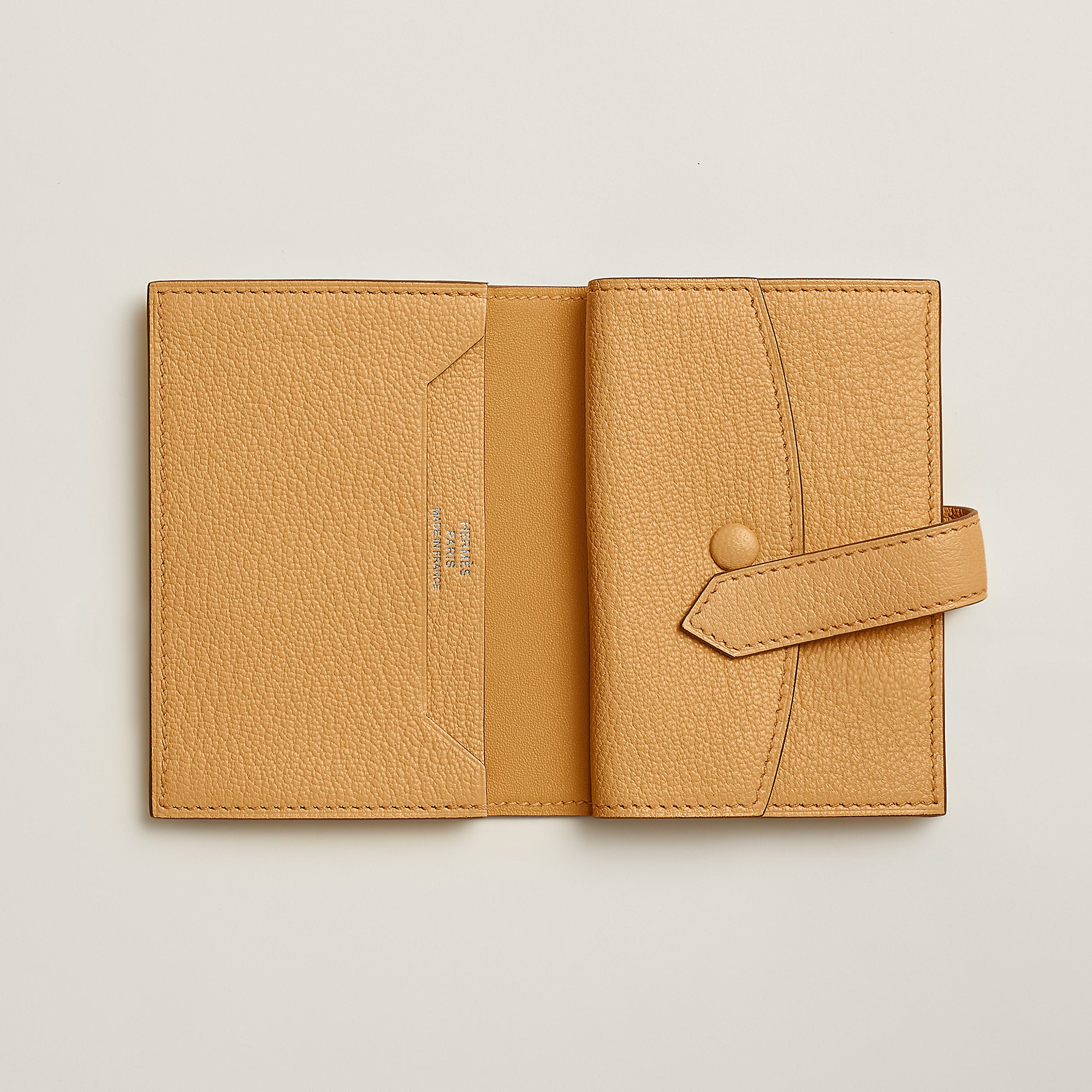 Hermes Bearn Mini Wallet Paille