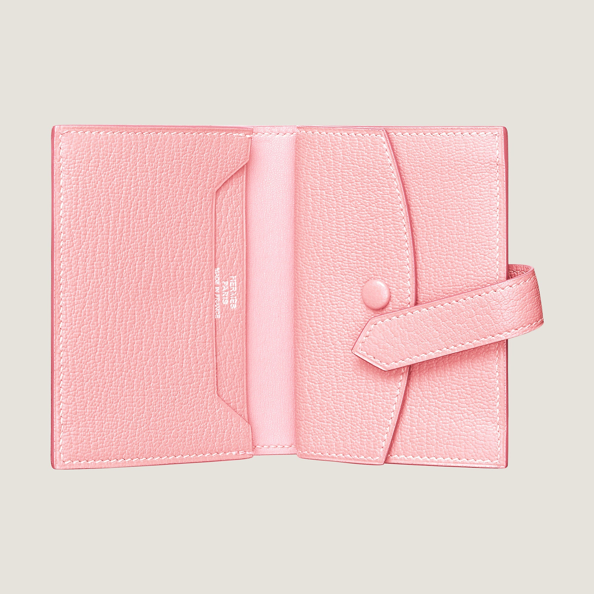 Hermes Bearn Mini Wallet Rose Sakura
