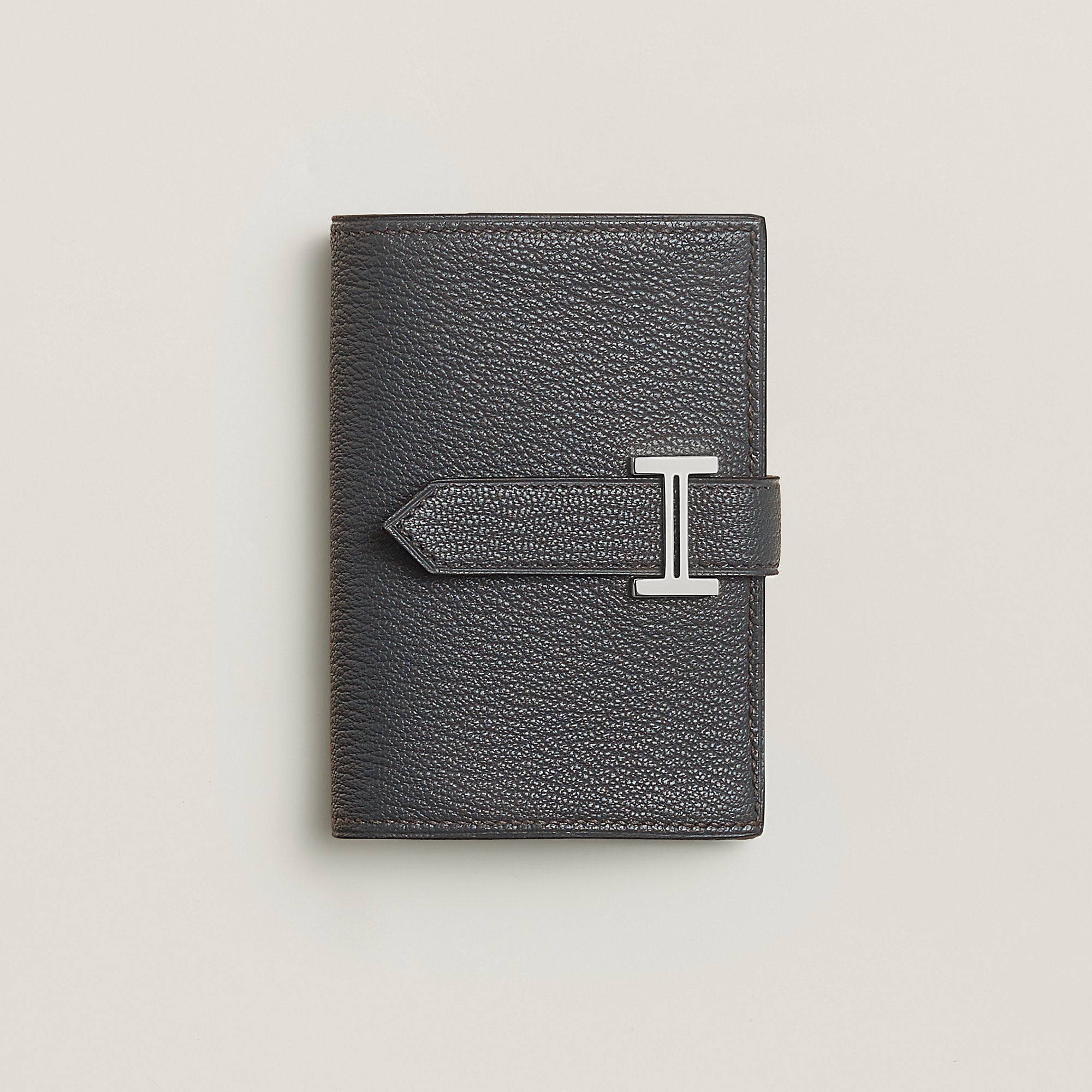 Hermes Bearn Mini Wallet Carbone