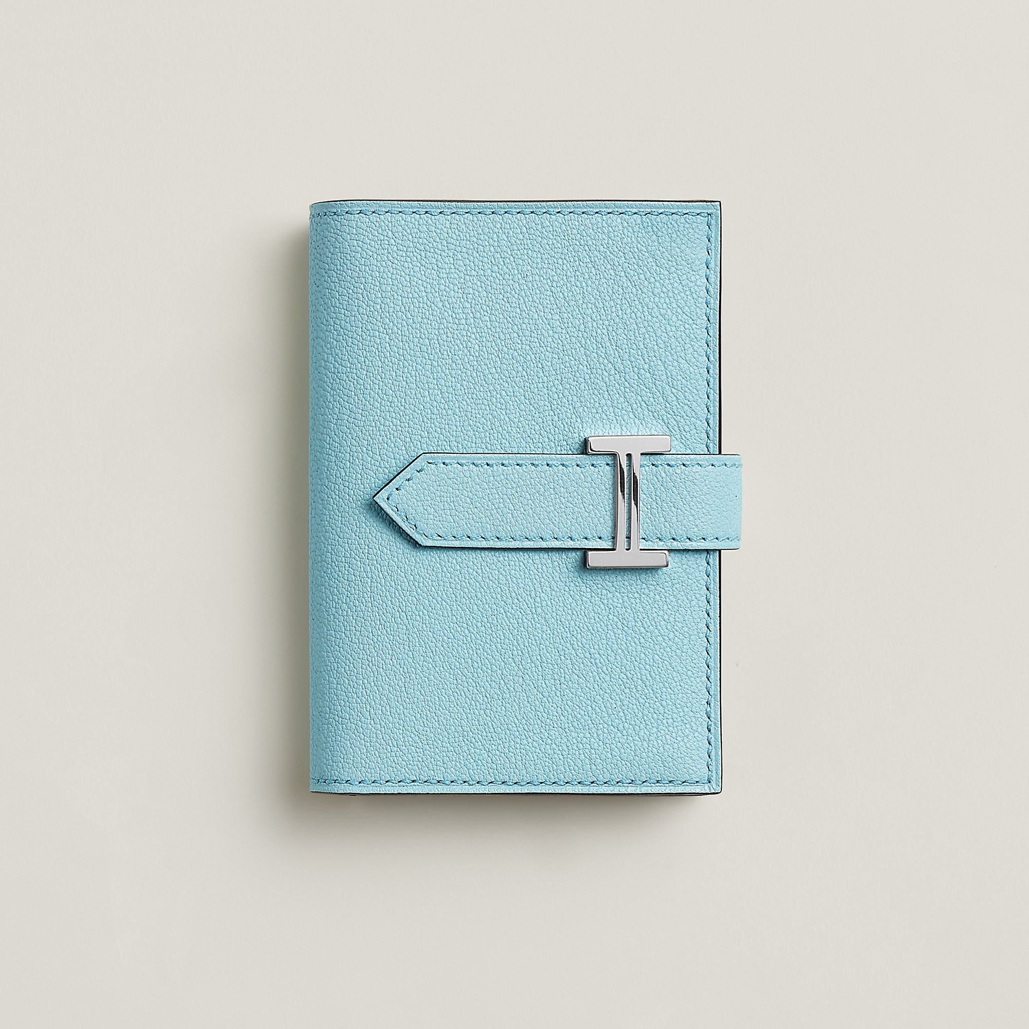 Hermes Bearn Mini Wallet Bleu Zphyr
