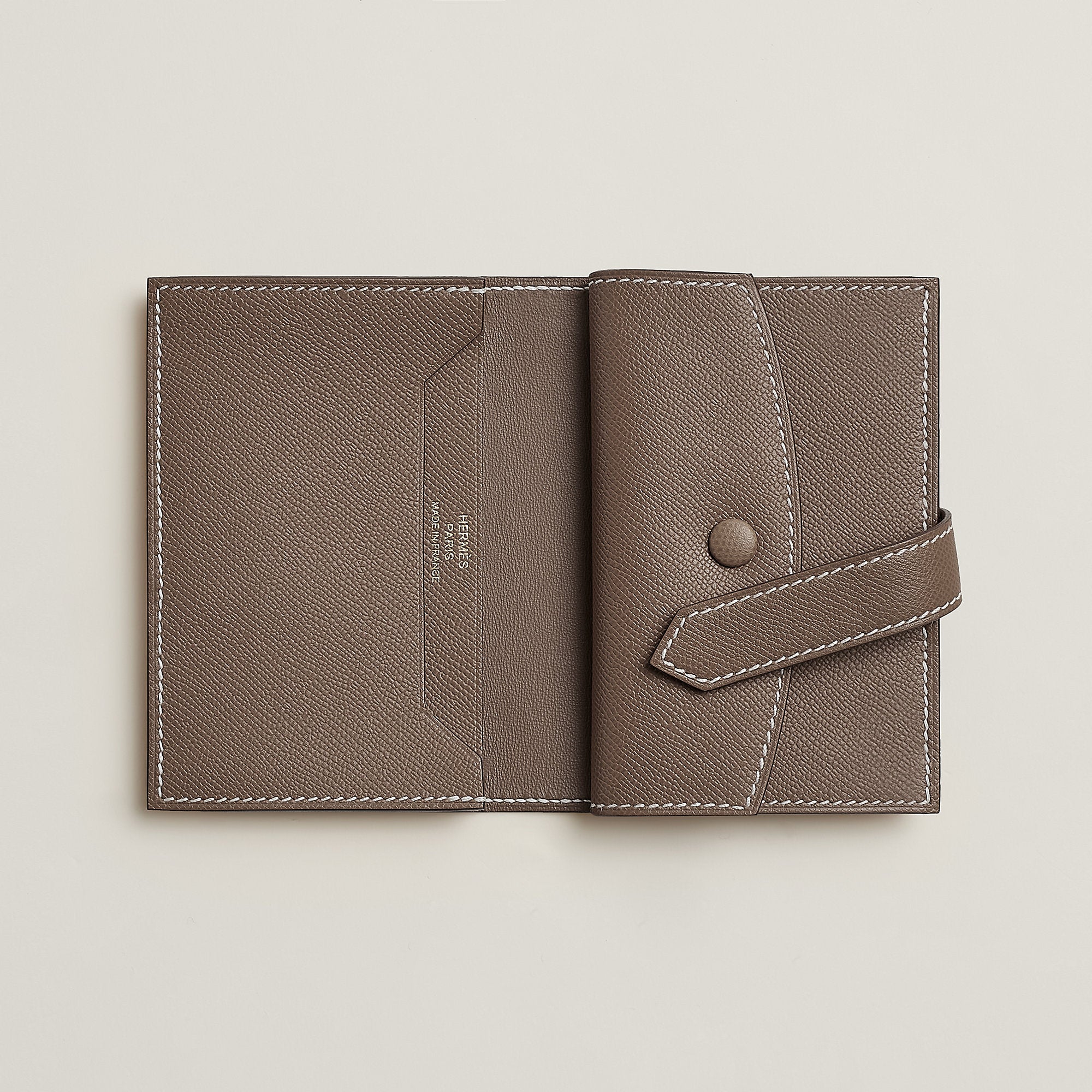 Hermes Bearn Mini Wallet Toupe