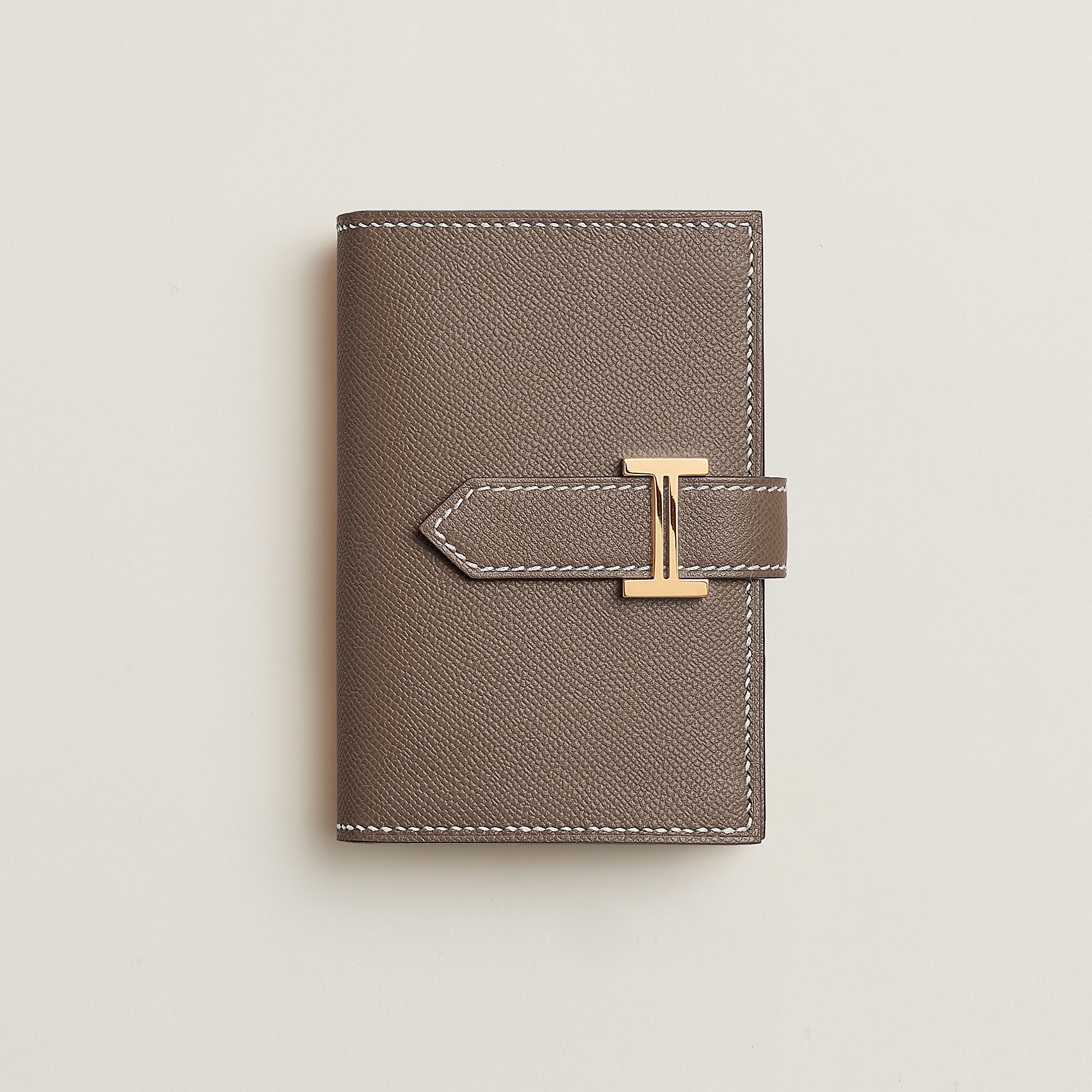 Hermes Bearn Mini Wallet Toupe