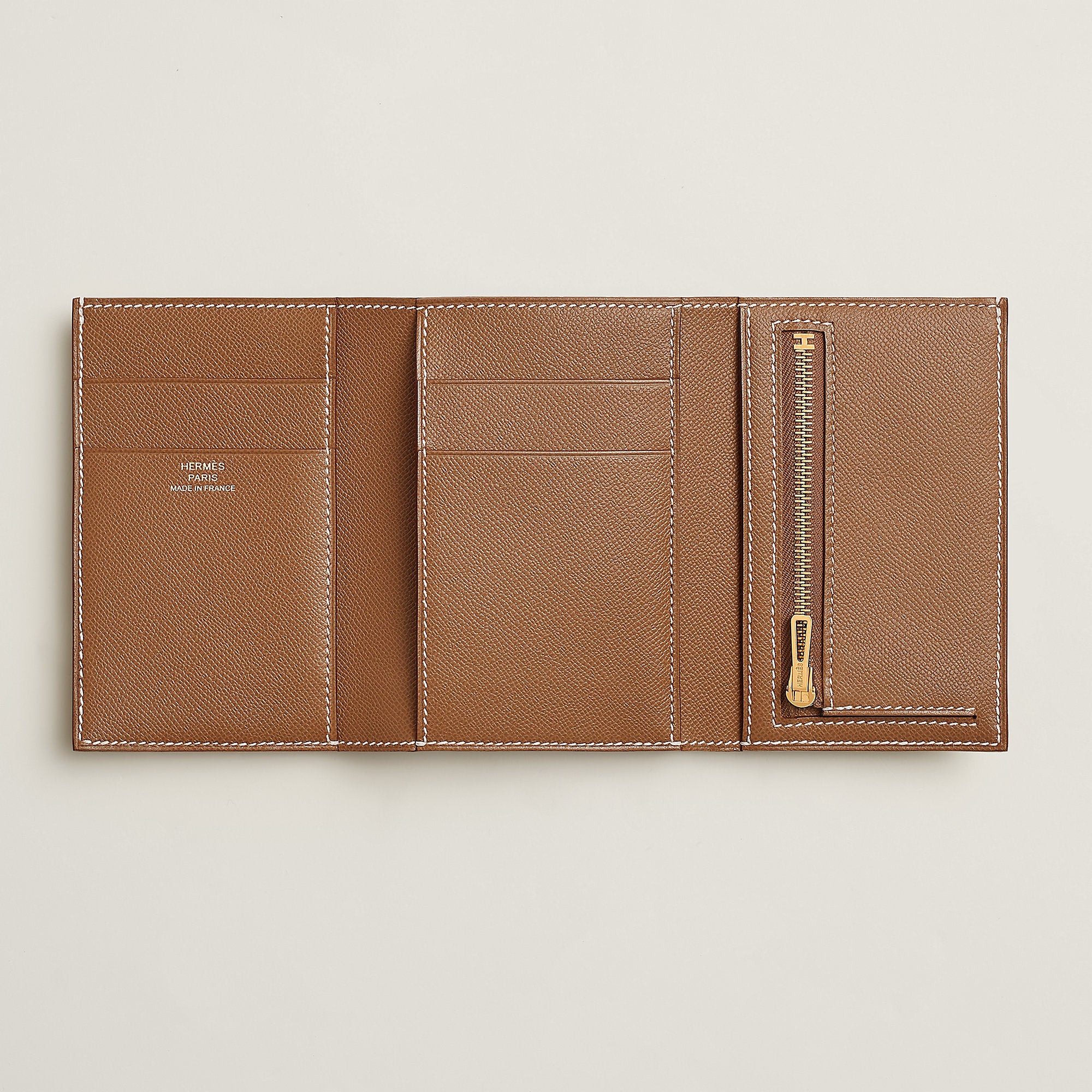 Hermes Bearn Wallet Gold