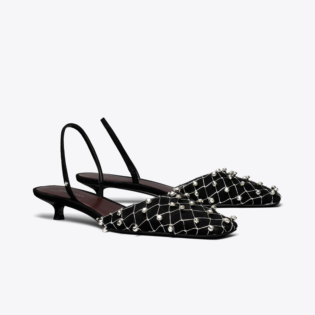 Tory Burch Bell Slingback PERFECT BLACK