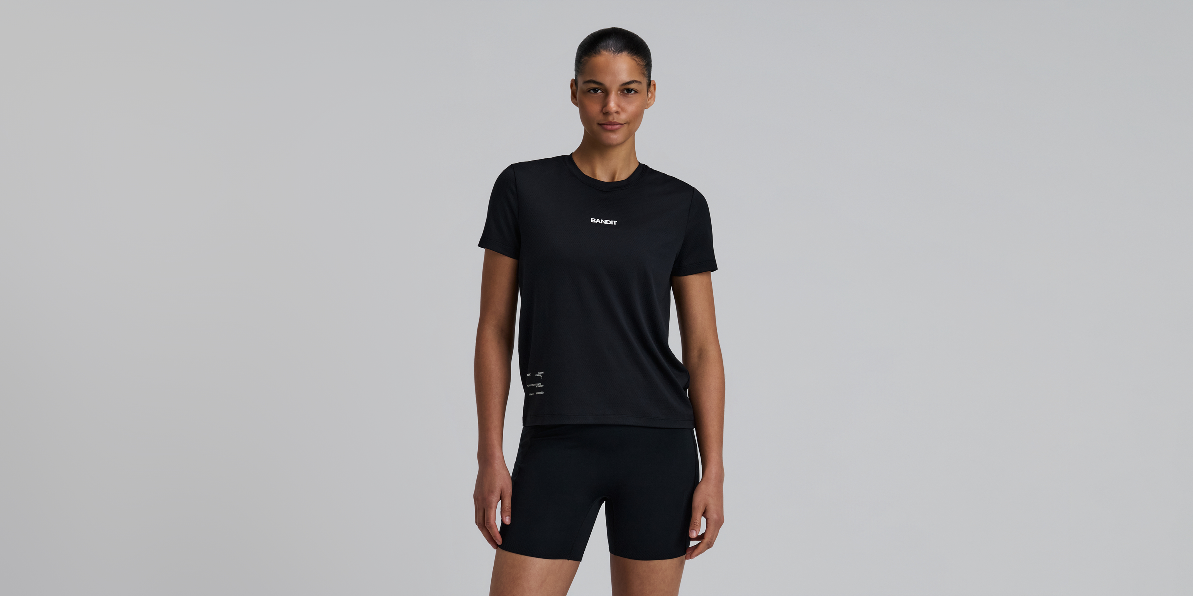 Bandit Womens Micromesh Run Tee Black
