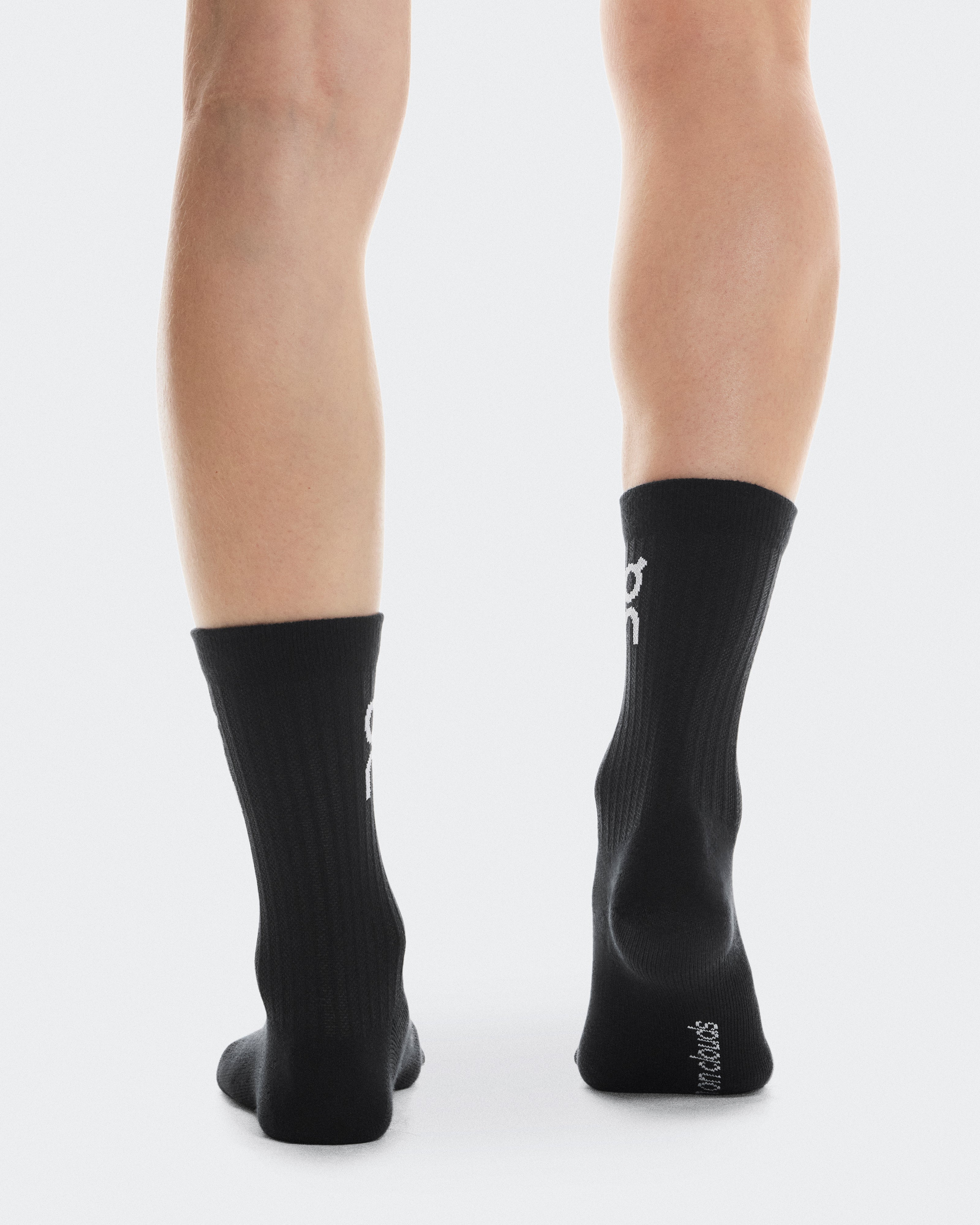 On Logo Sock High 3P Black