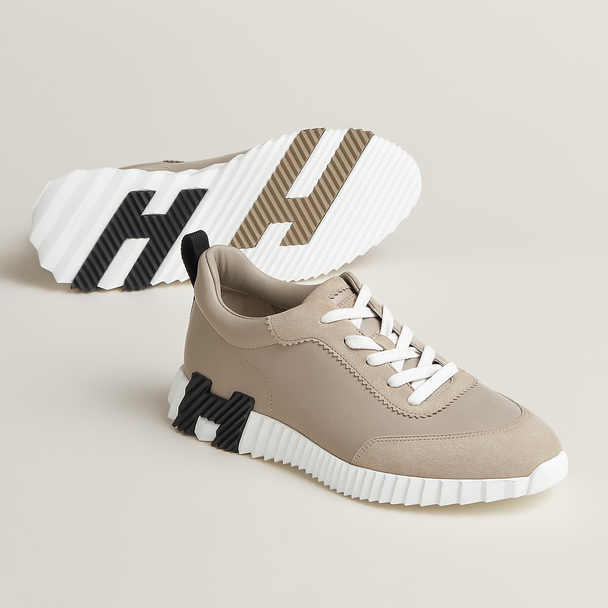 Hermes Bouncing Sneaker Beige Galet