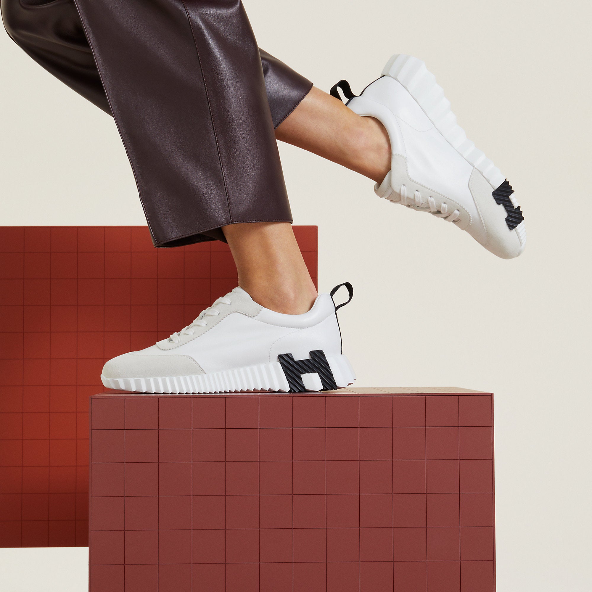 Hermes Bouncing Sneaker Blanc