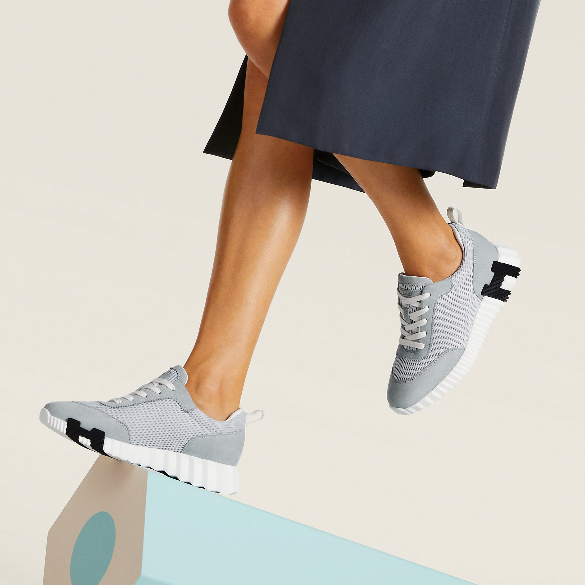 Hermes Bouncing Sneaker Gris Nuage