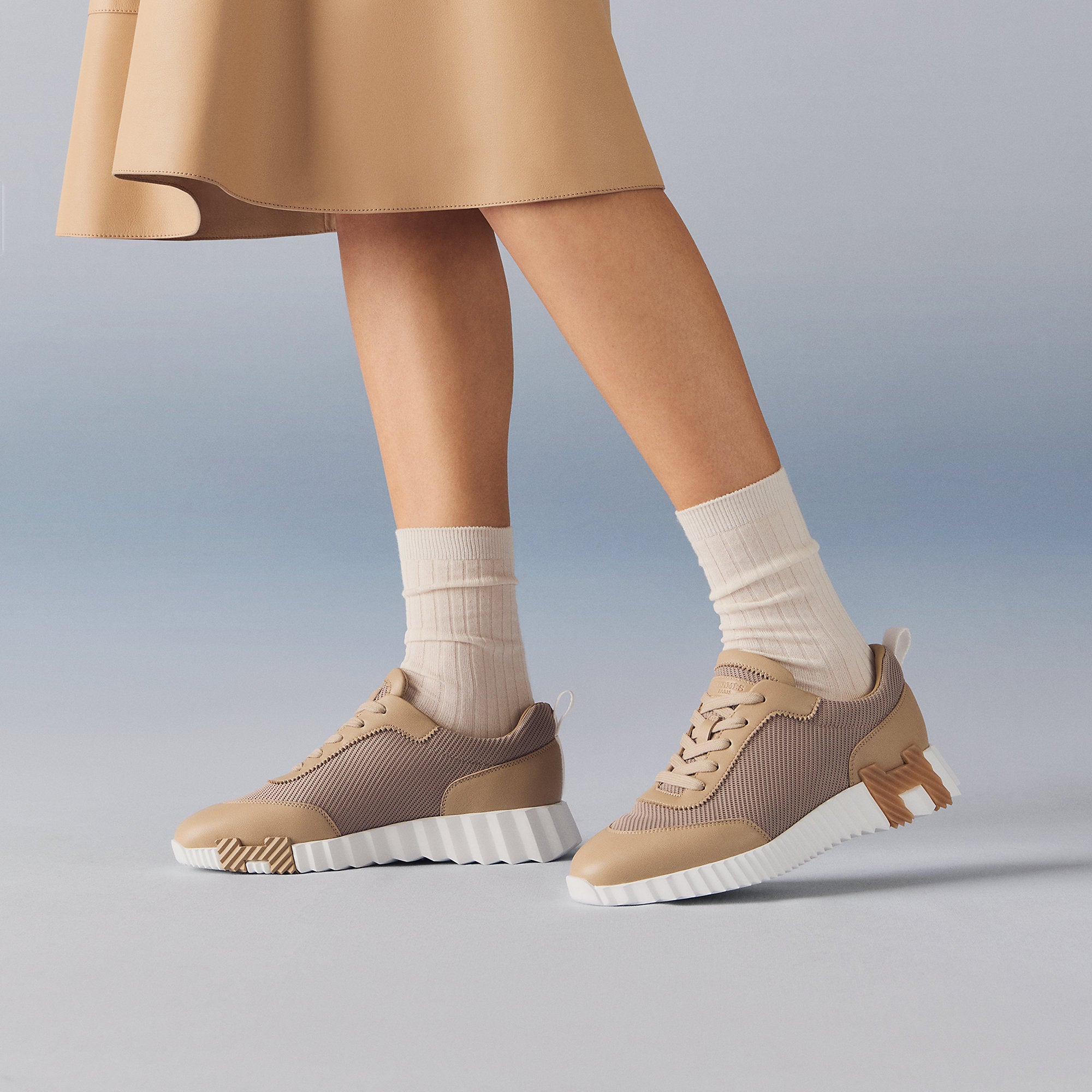 Hermes Bouncing Sneaker Beige Lin