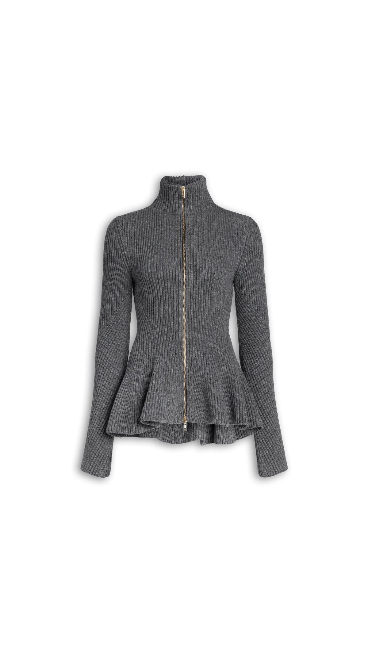Alaïa Peplum Knitted Cardigan