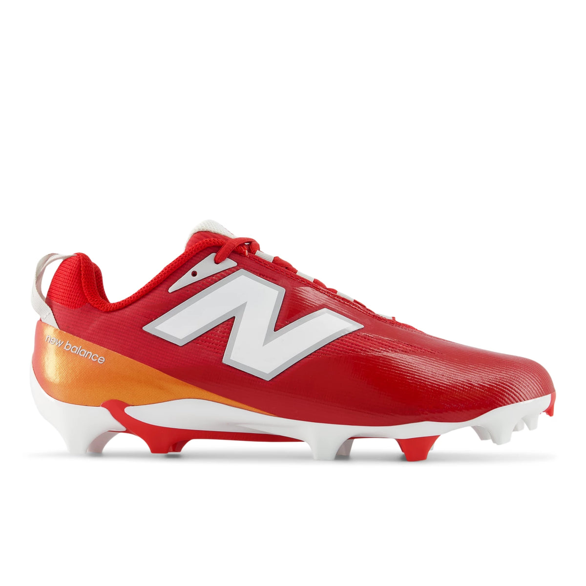 New Balance Burnx5 Nb White with Team Red and Black