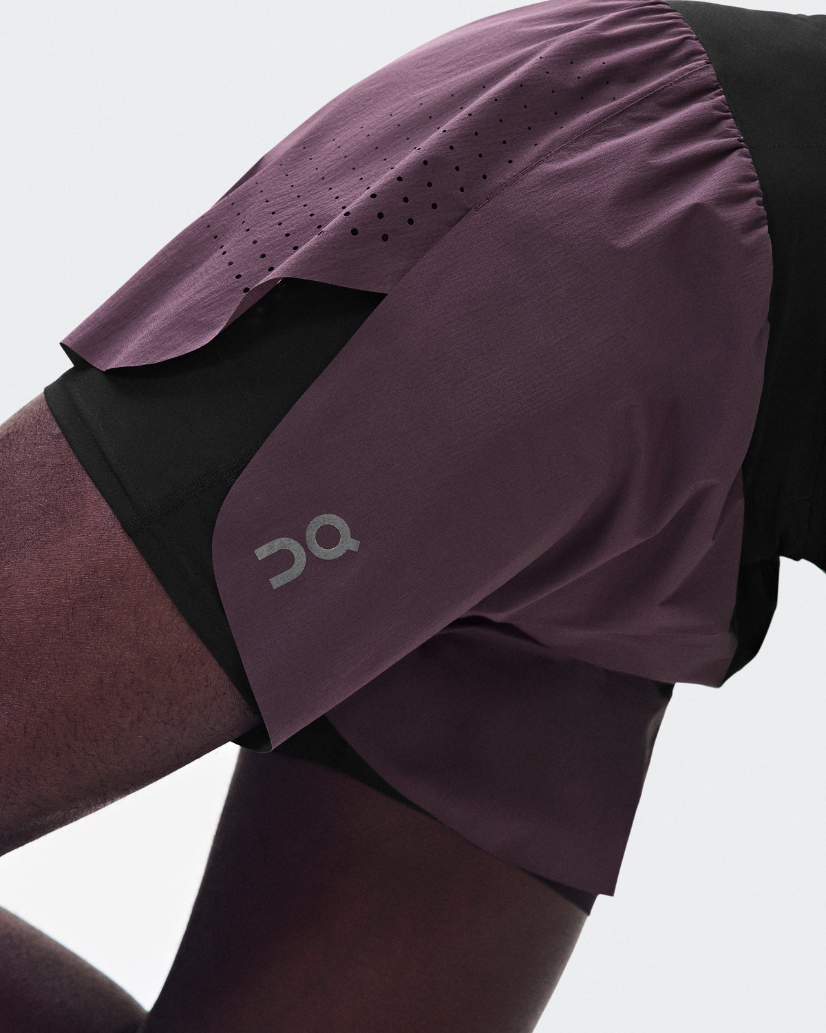 On Zero 2-In-1 Shorts Urchin | Black