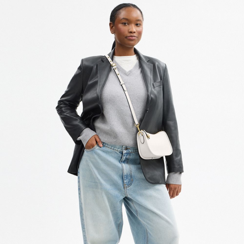 Coach Swinger Bag Brass Chalk