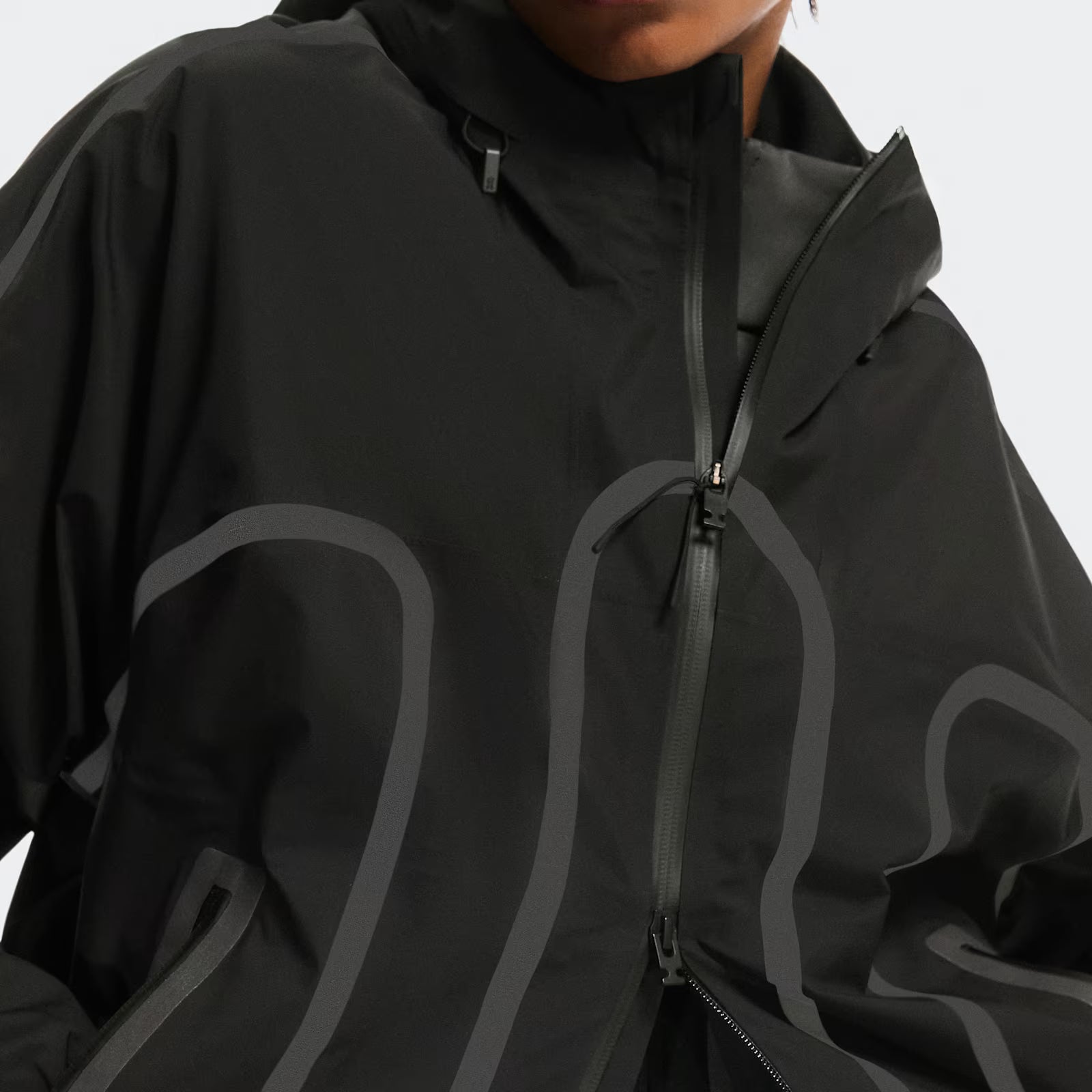 On Waterproof Jacket Ikon Black