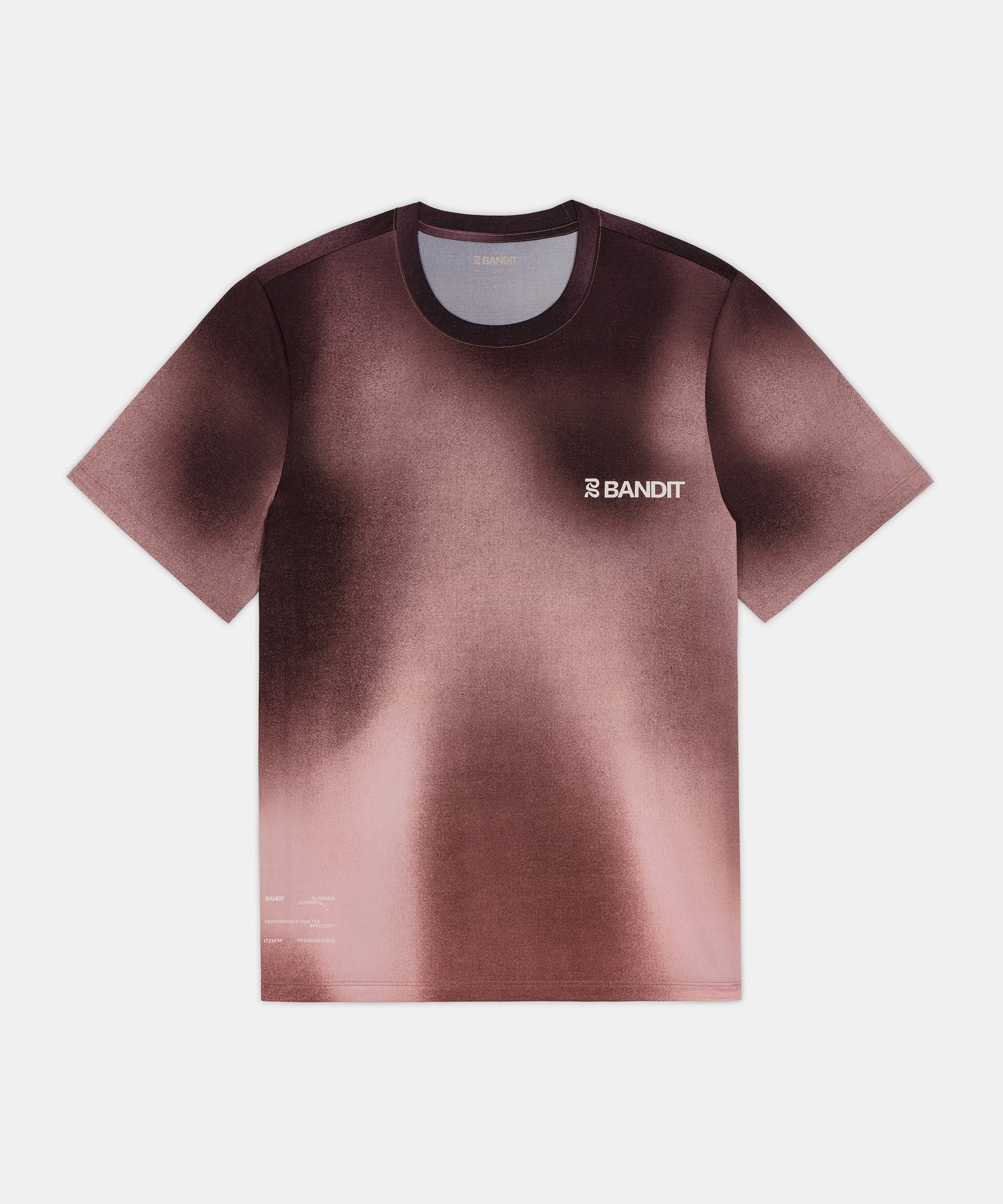 Bandit Mens Specter Performance Tee Flow State Mahogany Multi