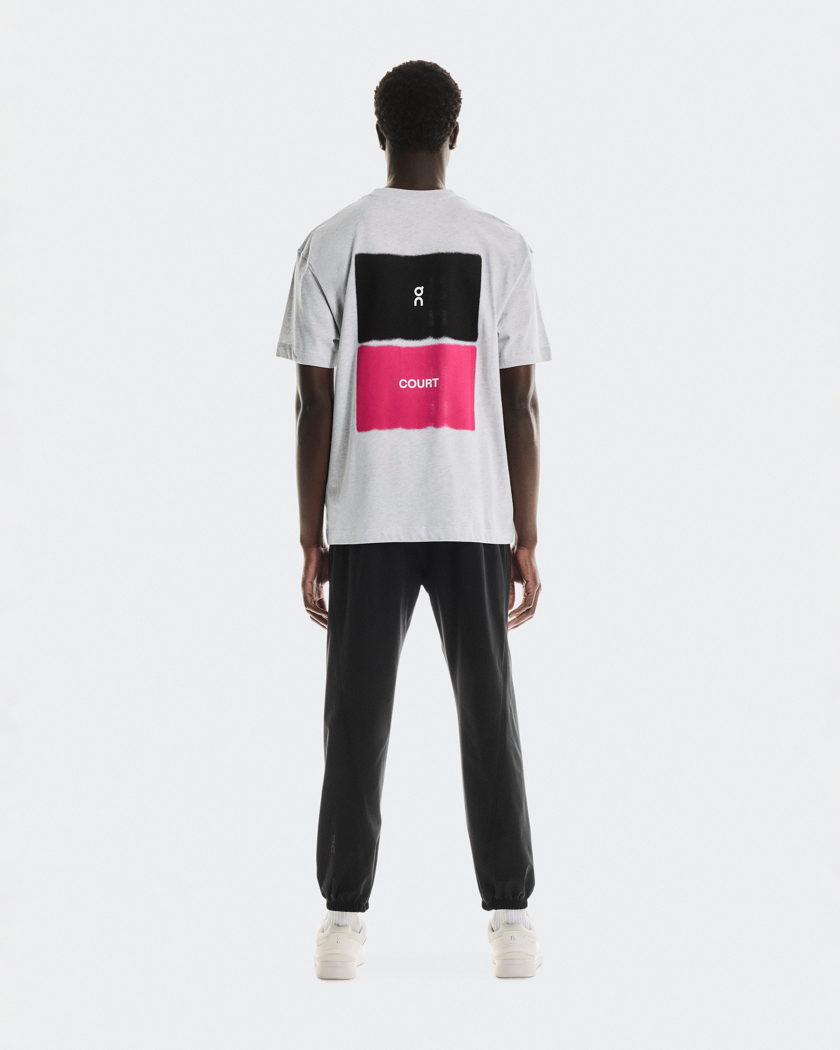 On Club-T Court Heather Gray | Pink