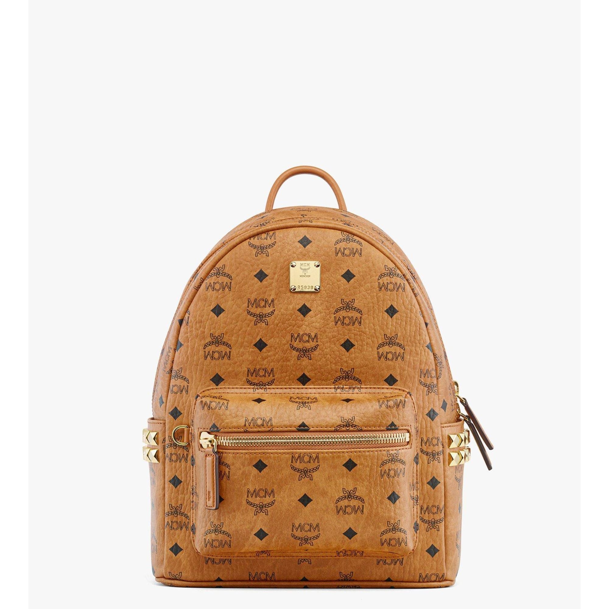 MCM Stark Side Studs Backpack in Visetos