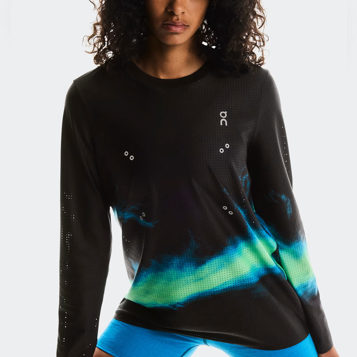 On Pace Mesh Long-T Black | Horizon (Women'S)