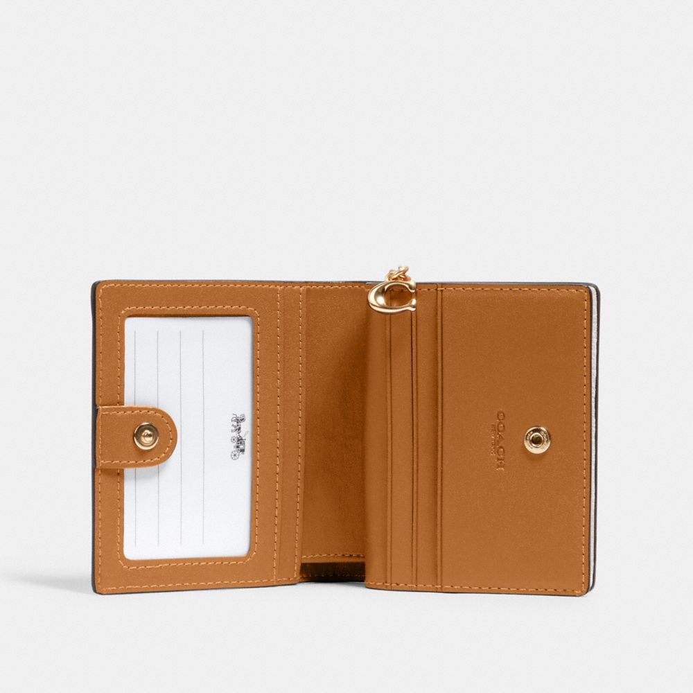 Coach Snap Wallet Gold/Chalk