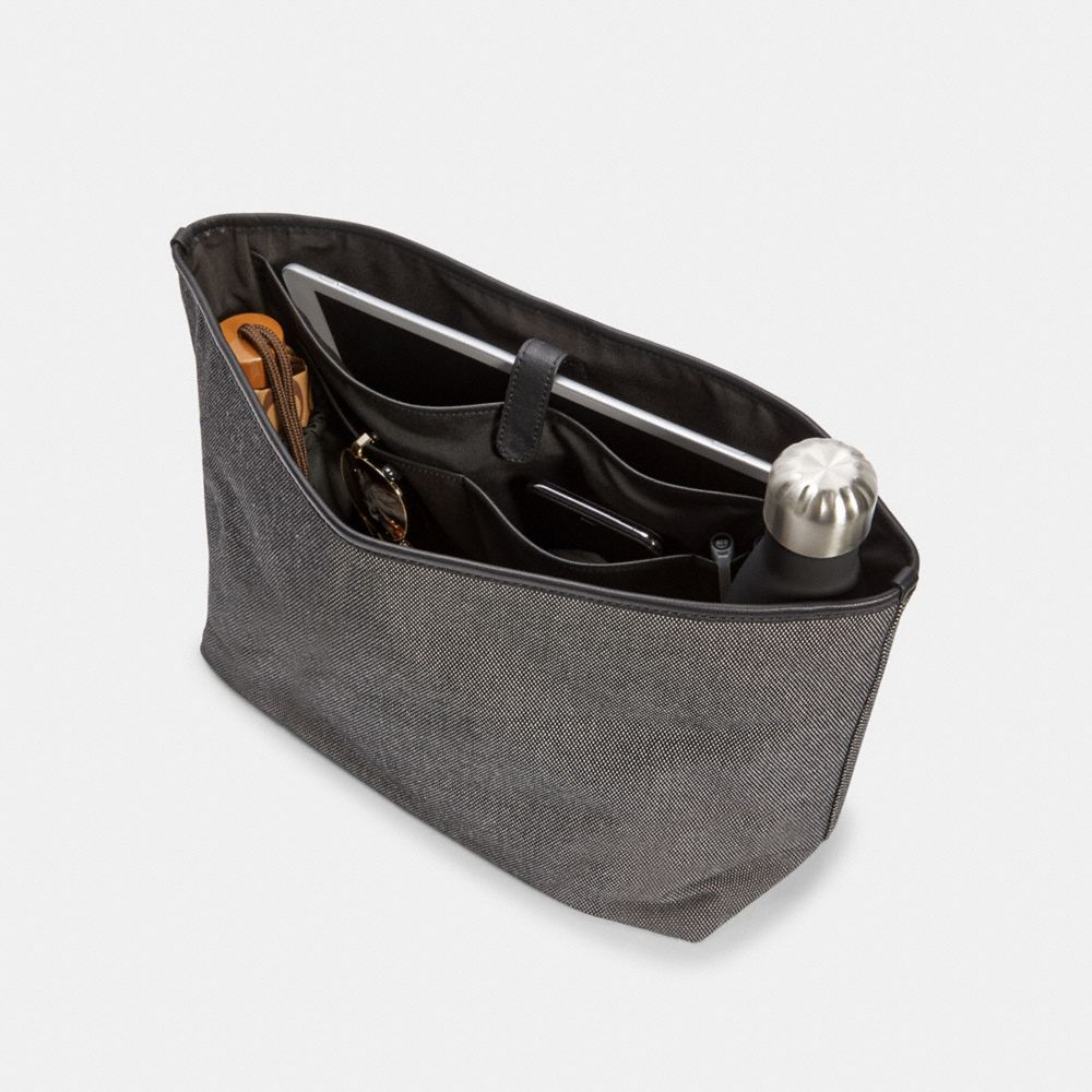 Coach Tote Insert Gold Black