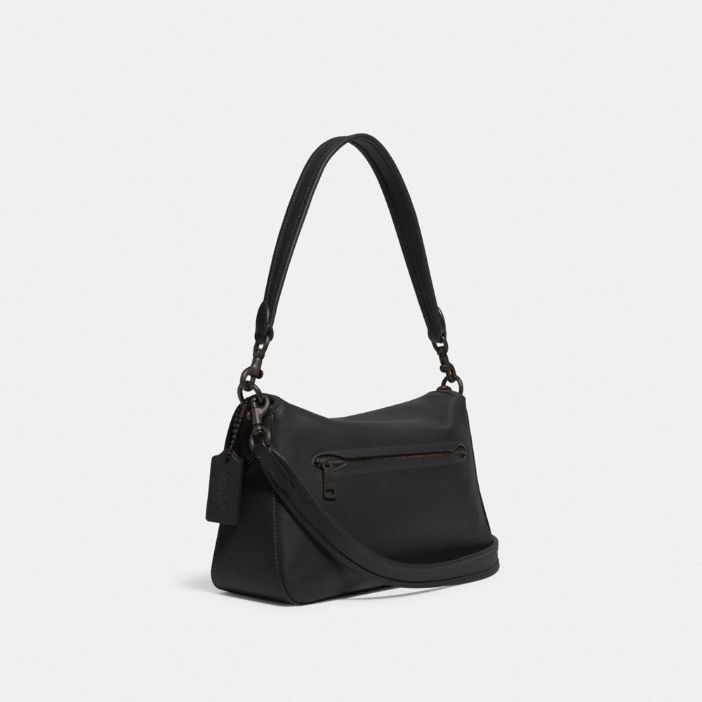 Coach Soft Tabby Shoulder Bag Pewter Black