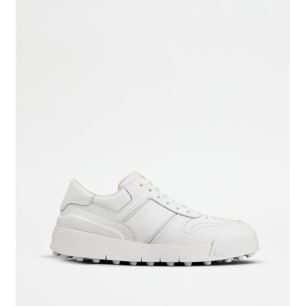 Tods Sneakers In Leather White Womens