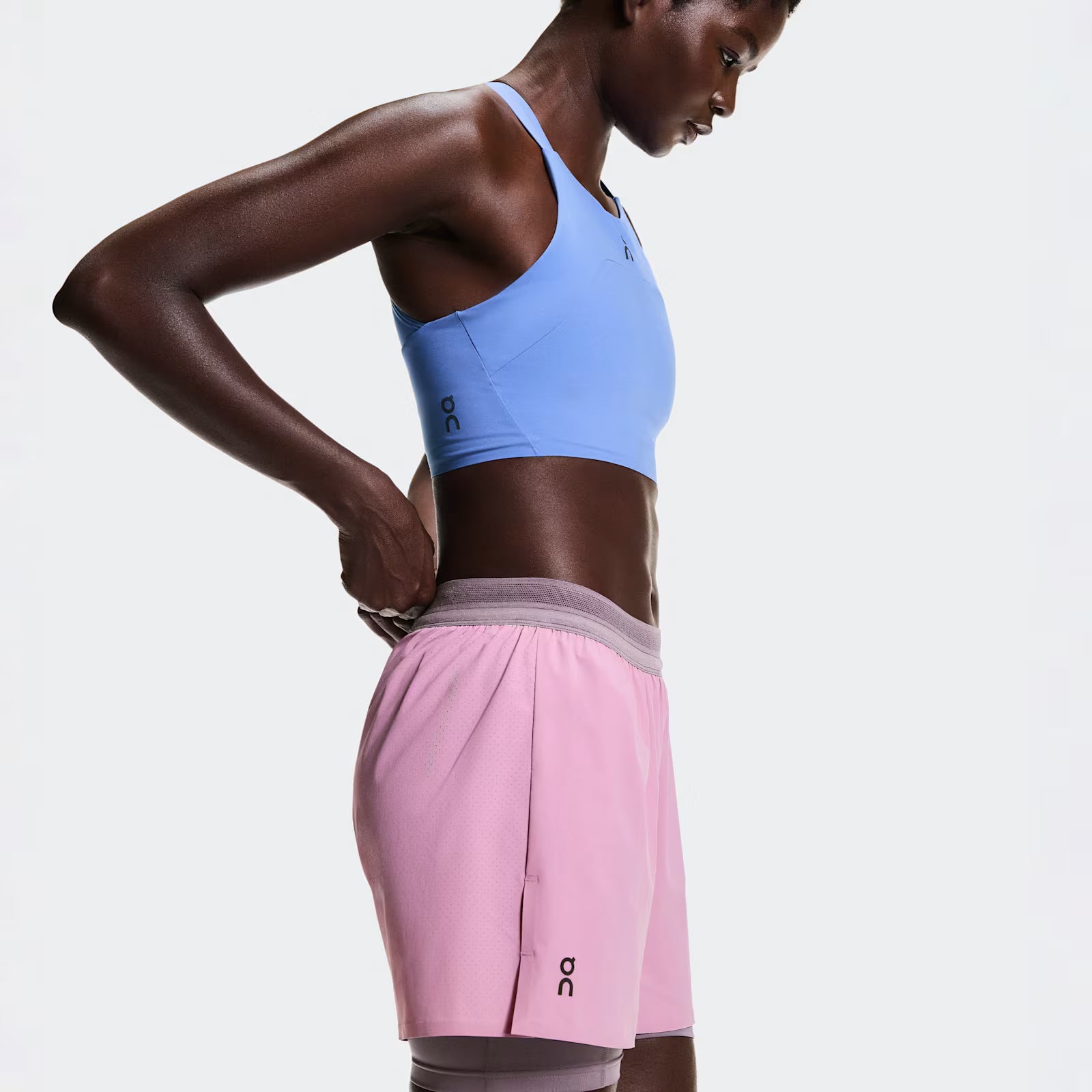 On 3" Performance 2/1 Shorts Sakura | Dewberry (Women'S)