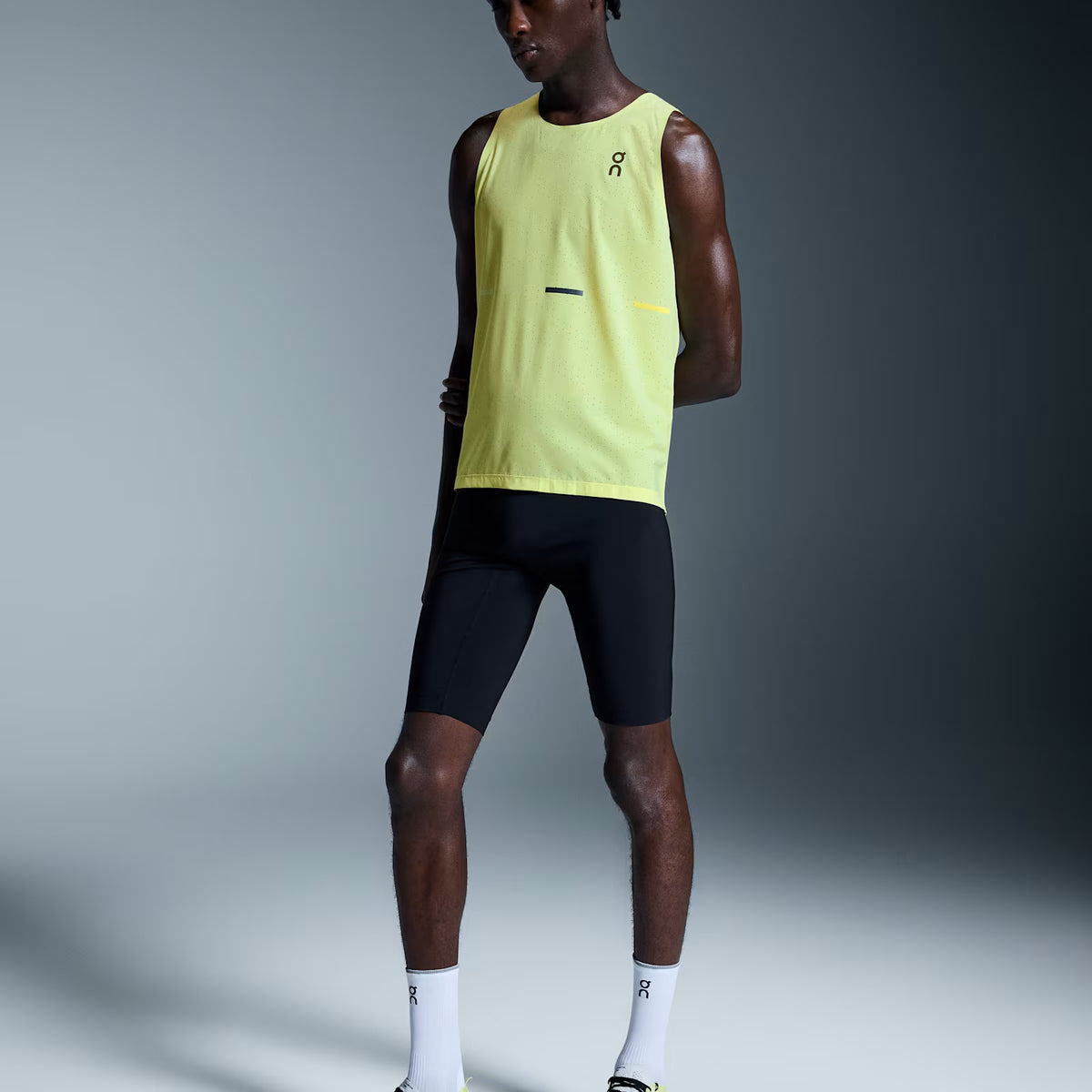 On Race Singlet Limelight