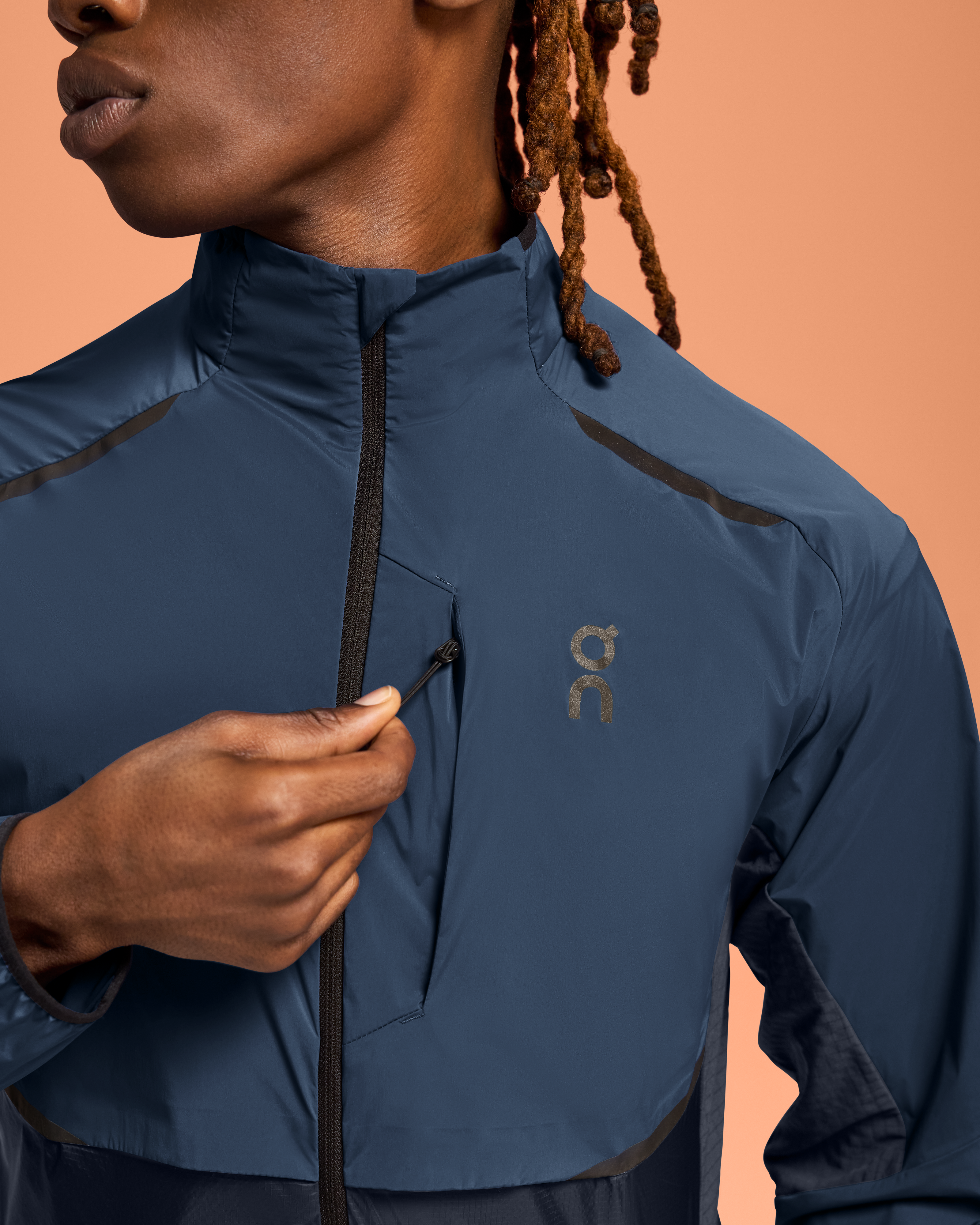 On Weather Jacket Denim | Navy