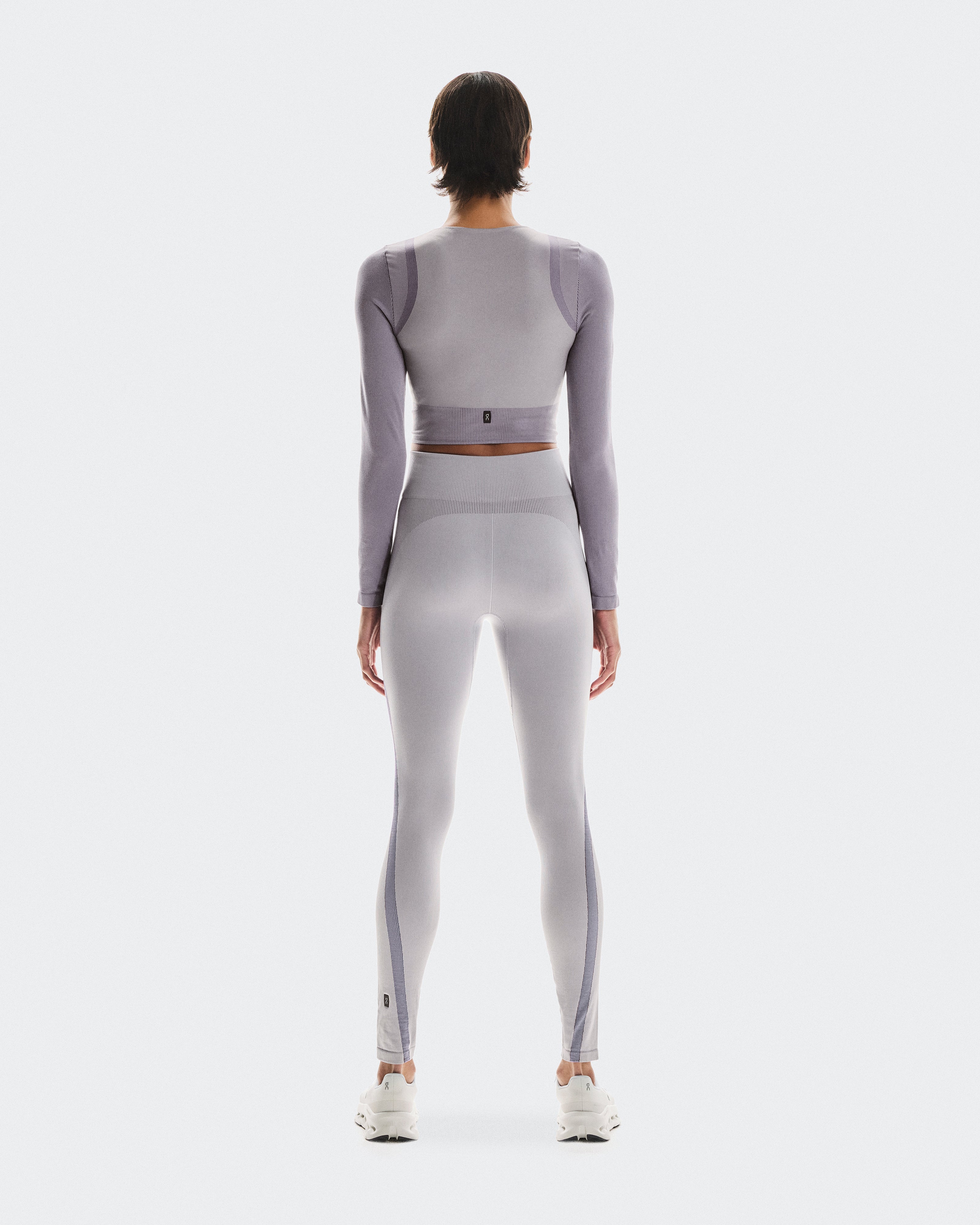 On Studio Knit Long-T Crop Lilac | Cosmos (Women'S)