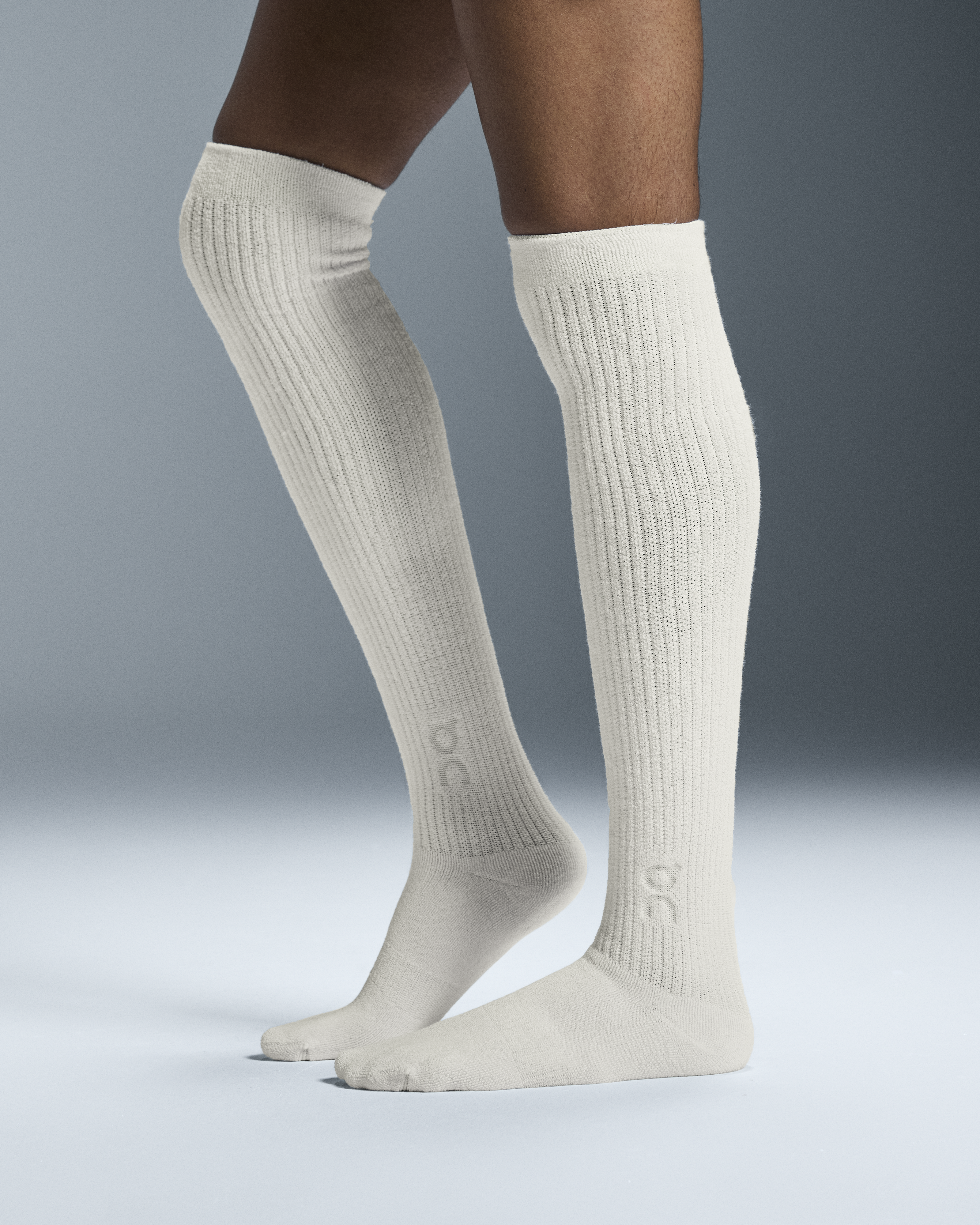 On Terry Sock Knee High Ivory