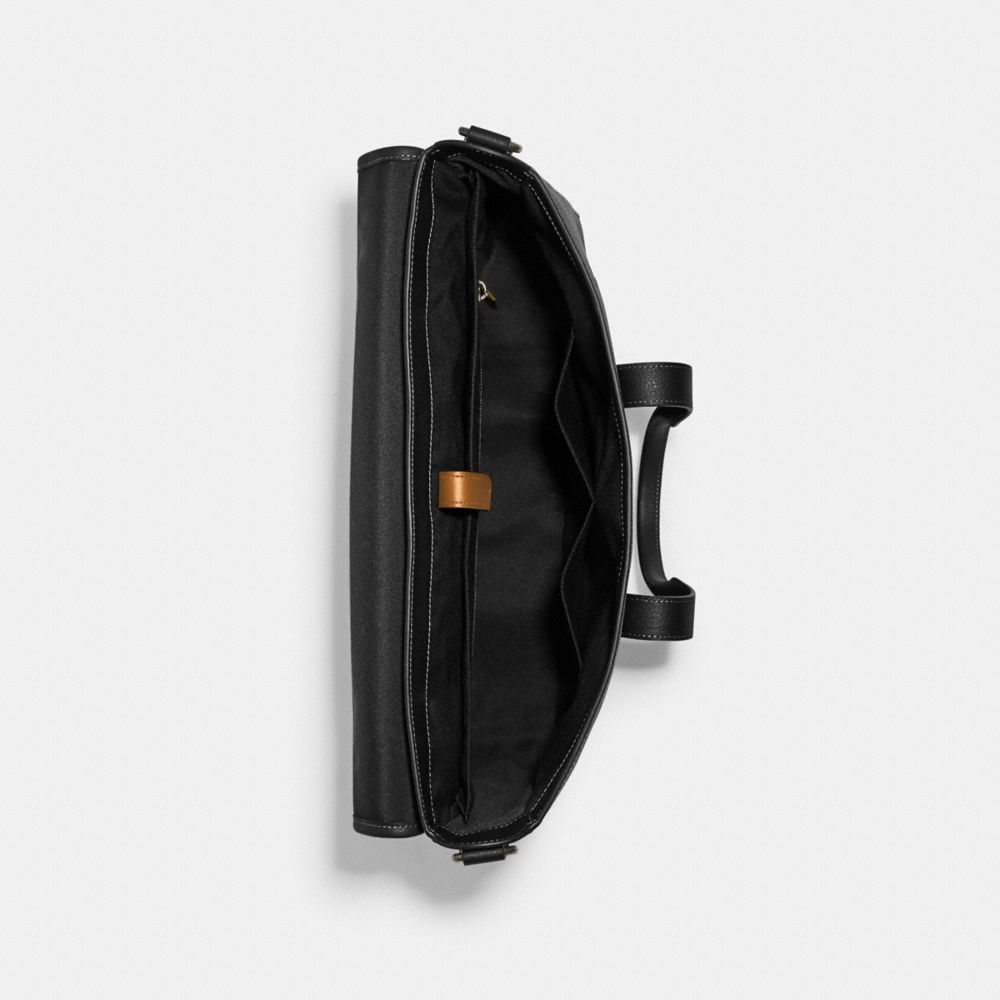 Coach Sullivan Portfolio Brief Gunmetal Black